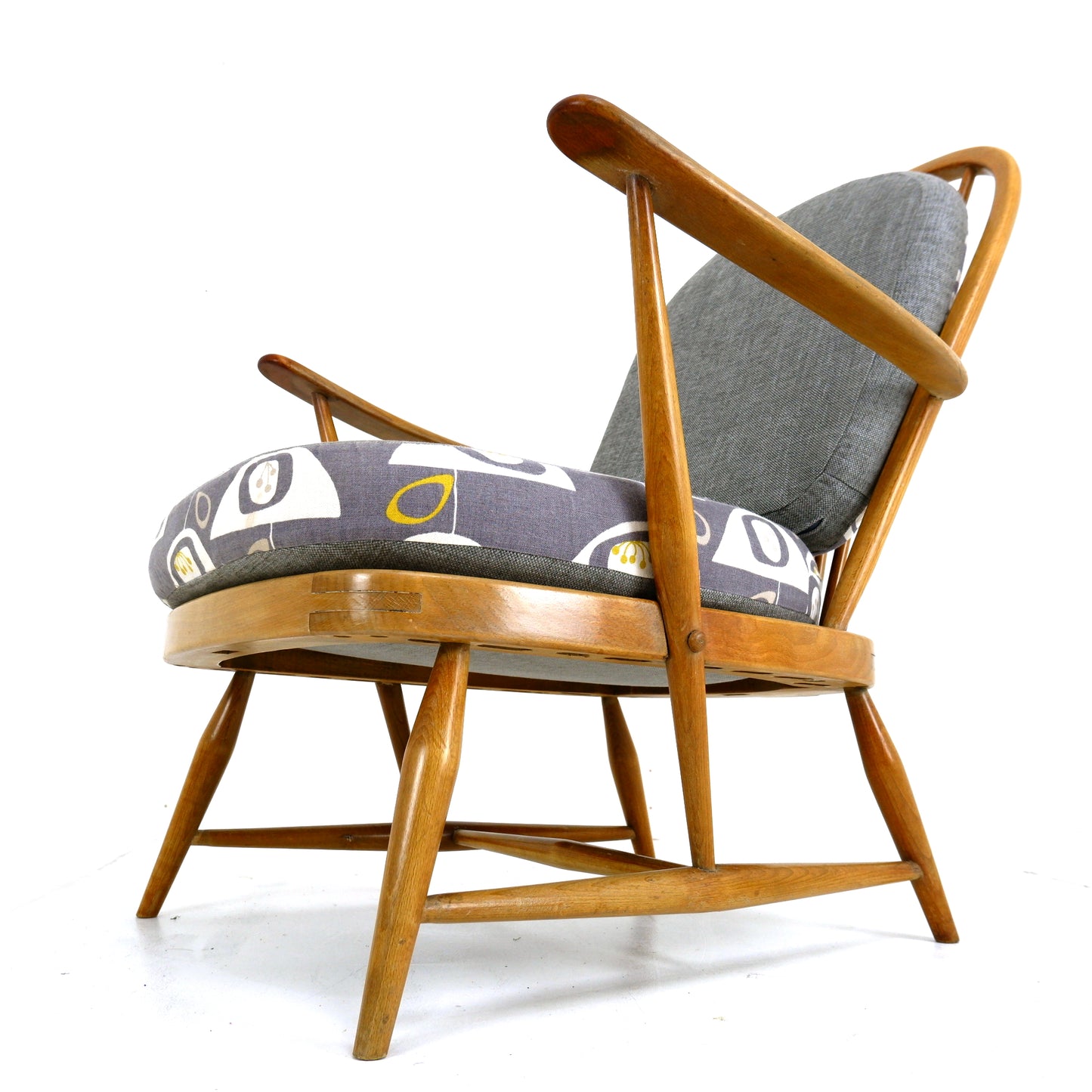 Mid Century ERCOL Armchair - Orla Kiely Fabric