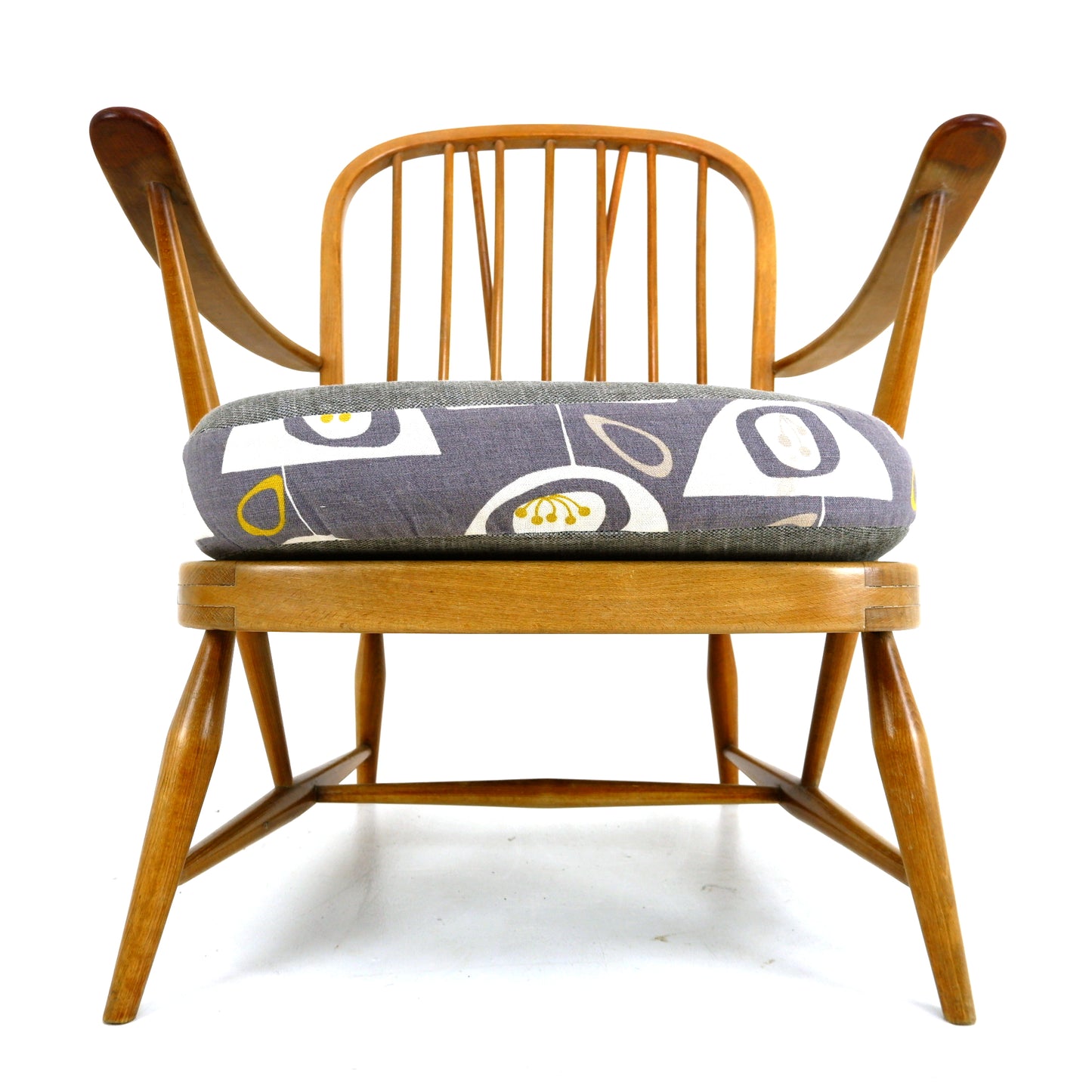 Mid Century ERCOL Armchair - Orla Kiely Fabric