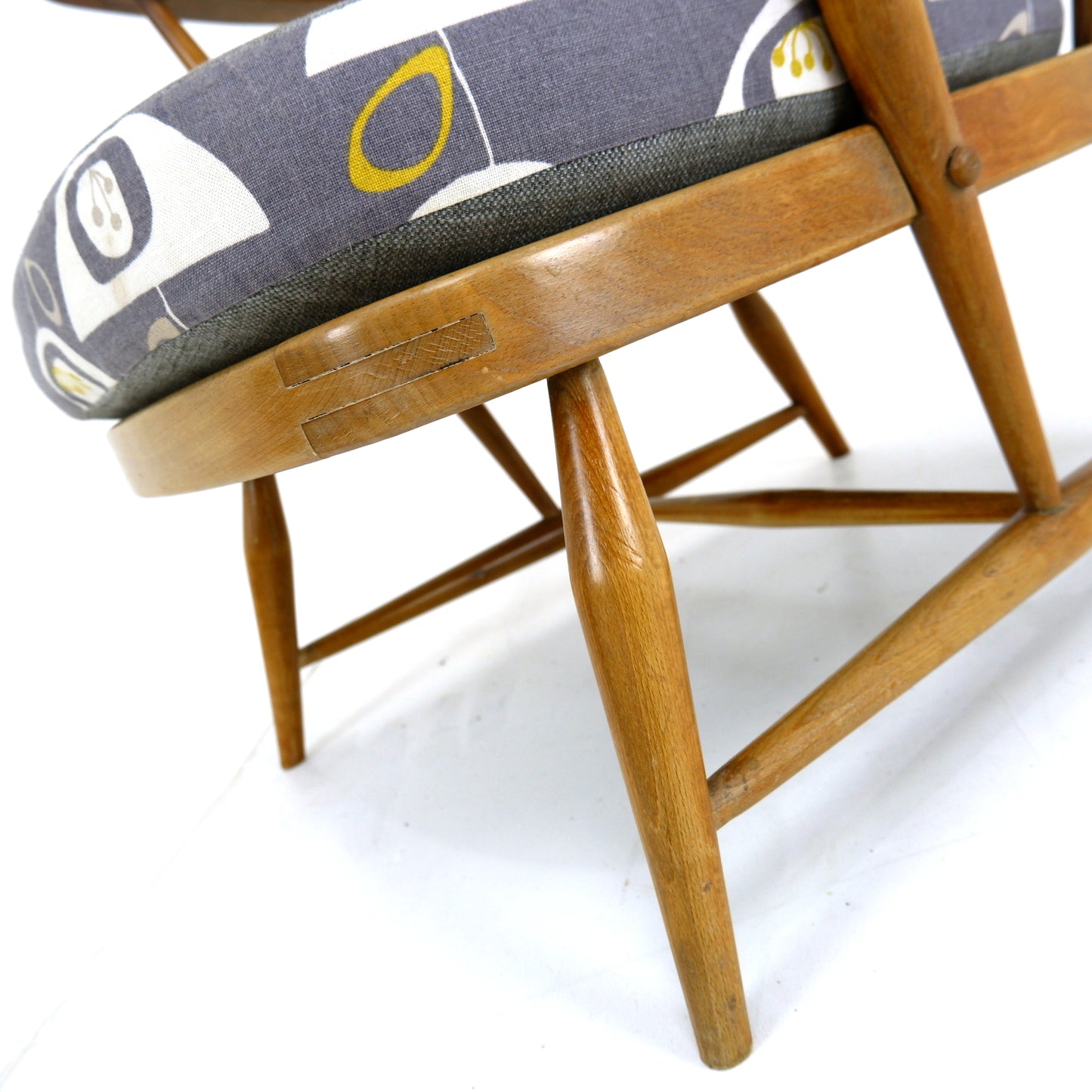Mid Century ERCOL Armchair - Orla Kiely Fabric