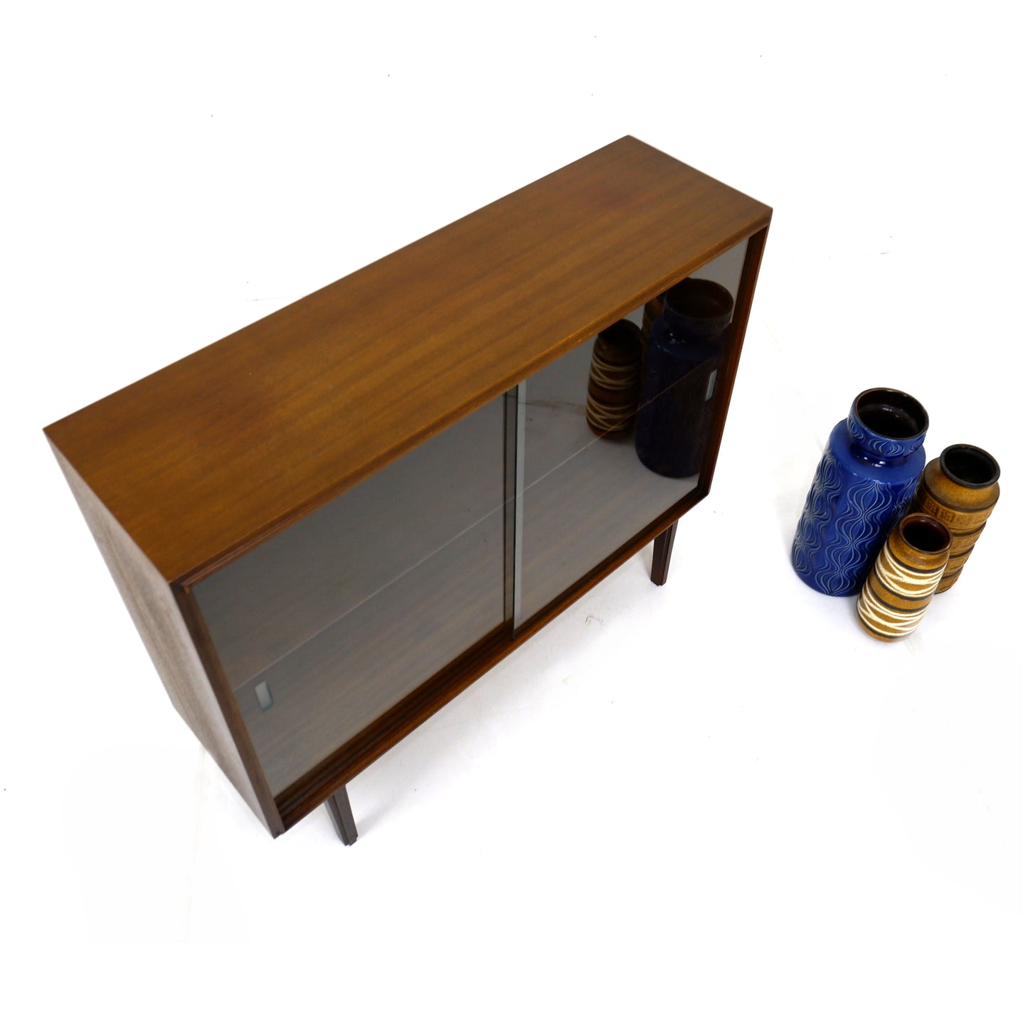 Mid Century Rosewood Glass Fronted Cabinet / Bookcase by Robert Heritage for Beaver & Tapley