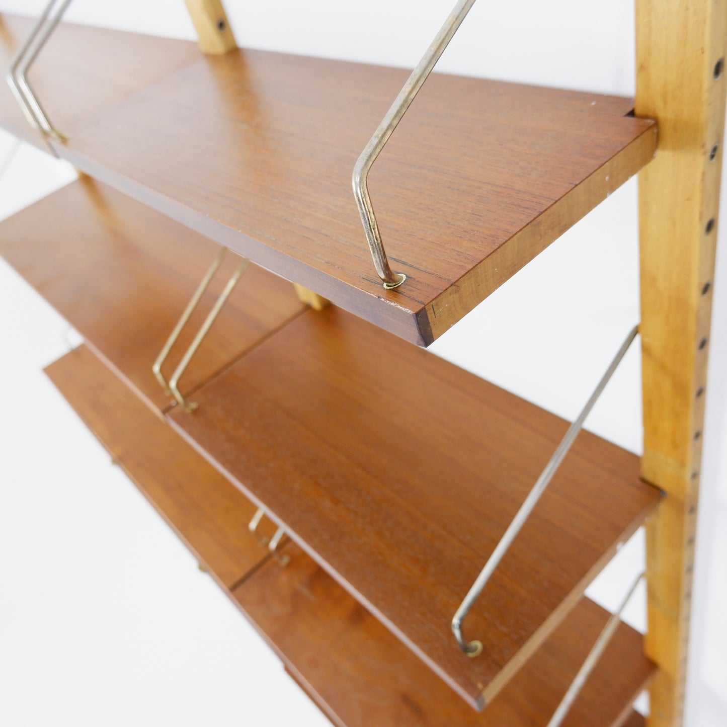 Poul Cadovius Danish Royal System Shelving Wall Unit in Teak - Cocktail/Drinks Cabinet with Bookcase Shelves