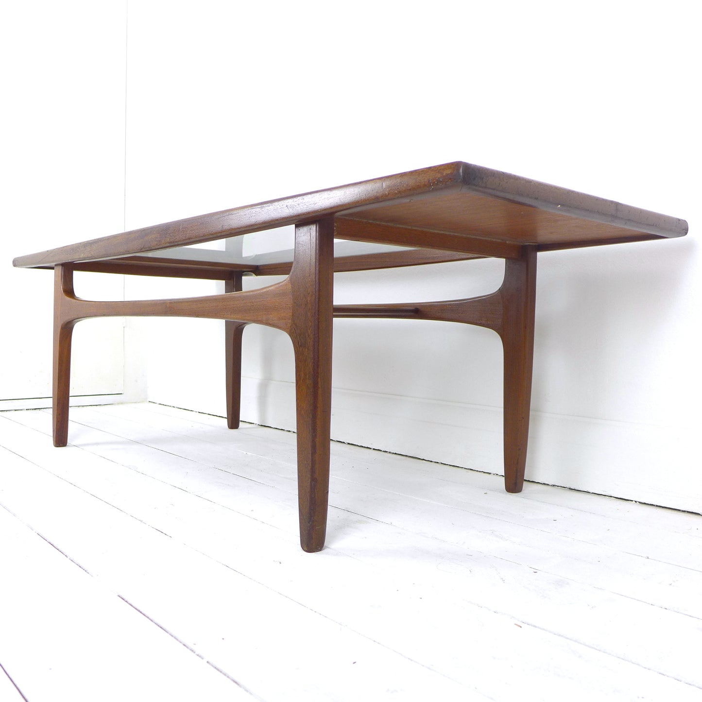 Mid Century G PLAN Coffee Table - Teak & Glass