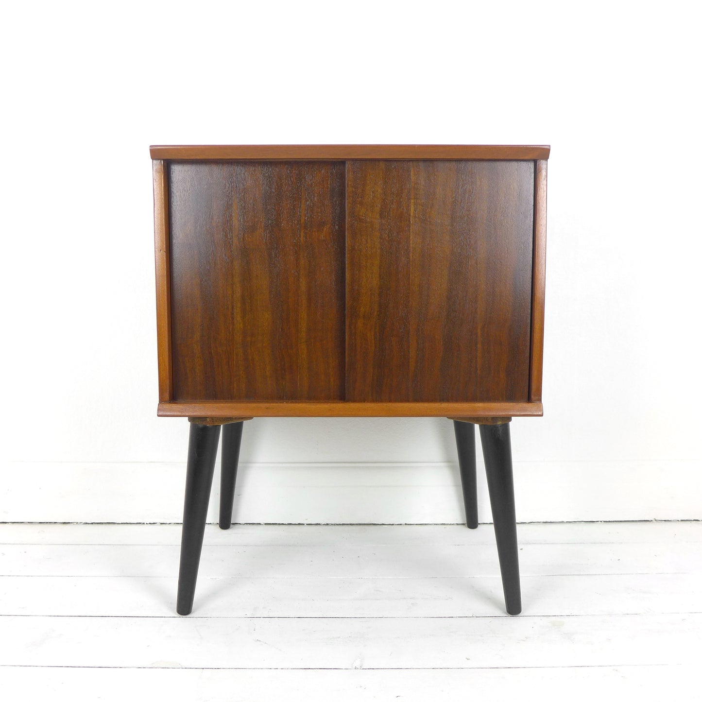 Mid Century Teak Record Cabinet