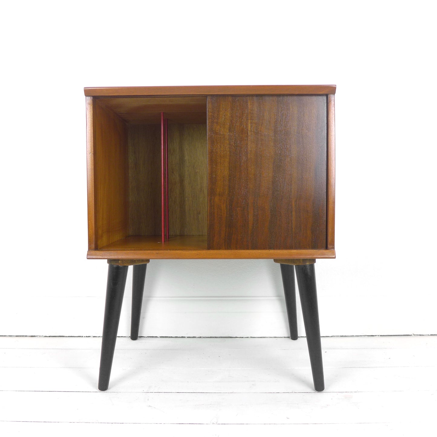 Mid Century Teak Record Cabinet