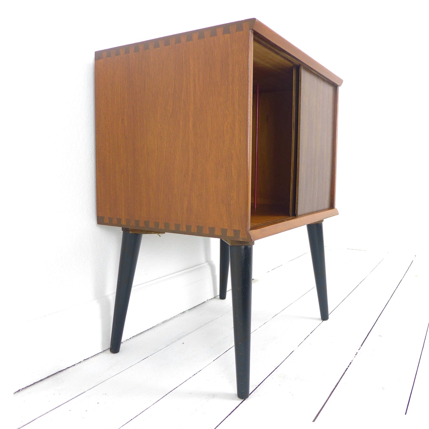 Mid Century Teak Record Cabinet