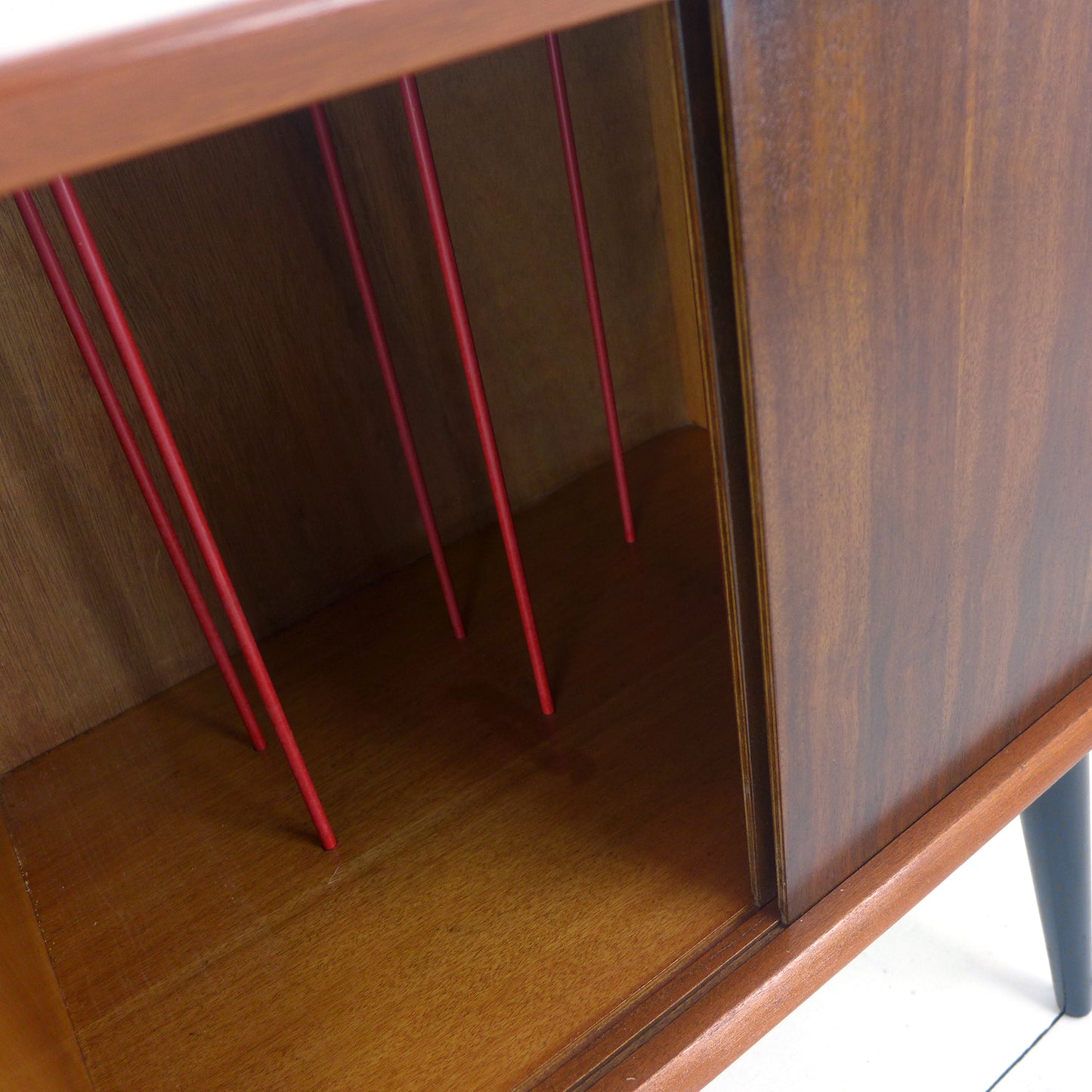 Mid Century Teak Record Cabinet