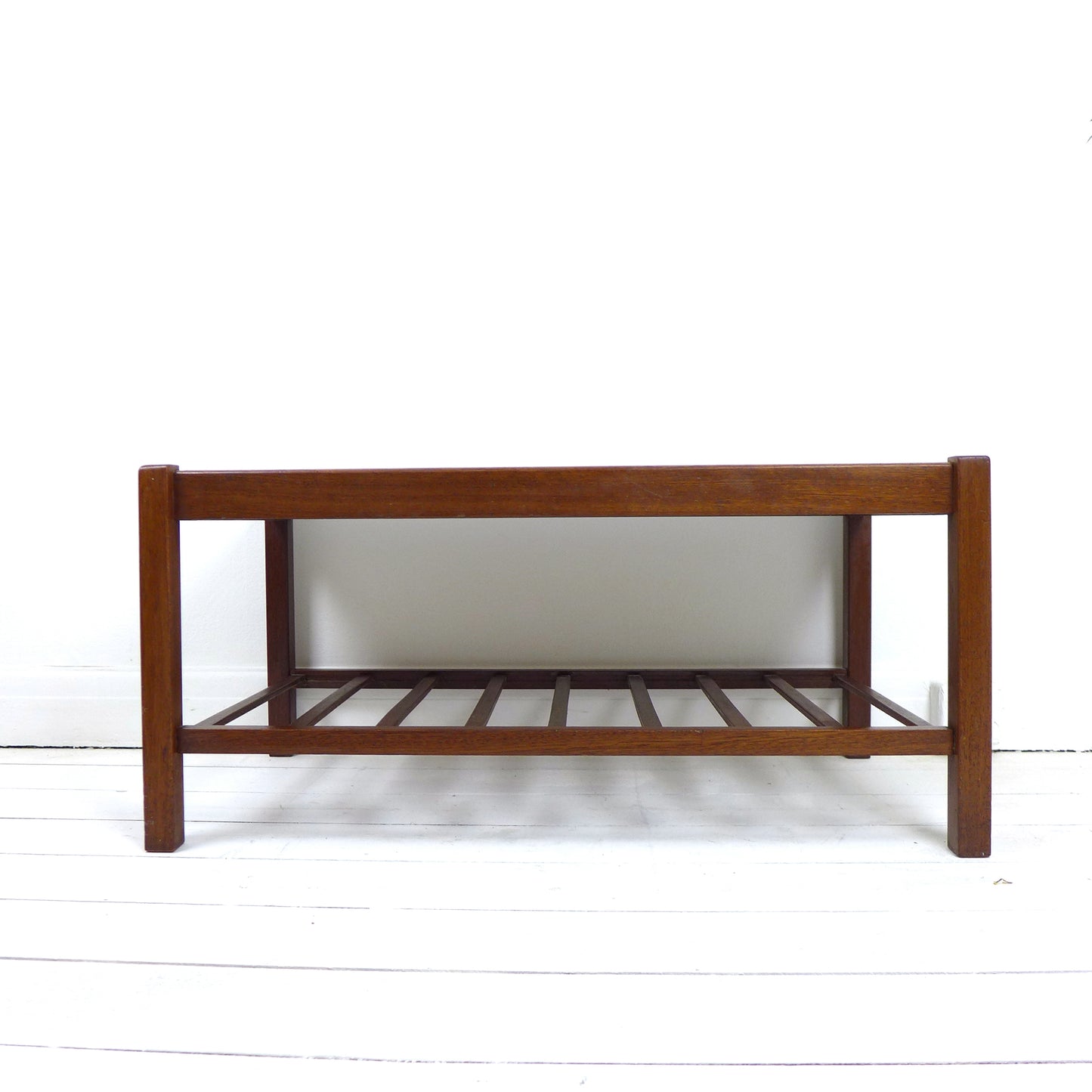 Mid Century Tile Top Teak Coffee Table