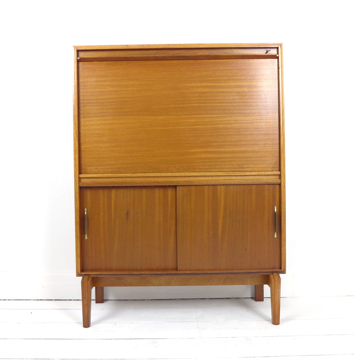 Mid Century Robert Heritage Desk/Bureau in Teak for Beaver & Tapley