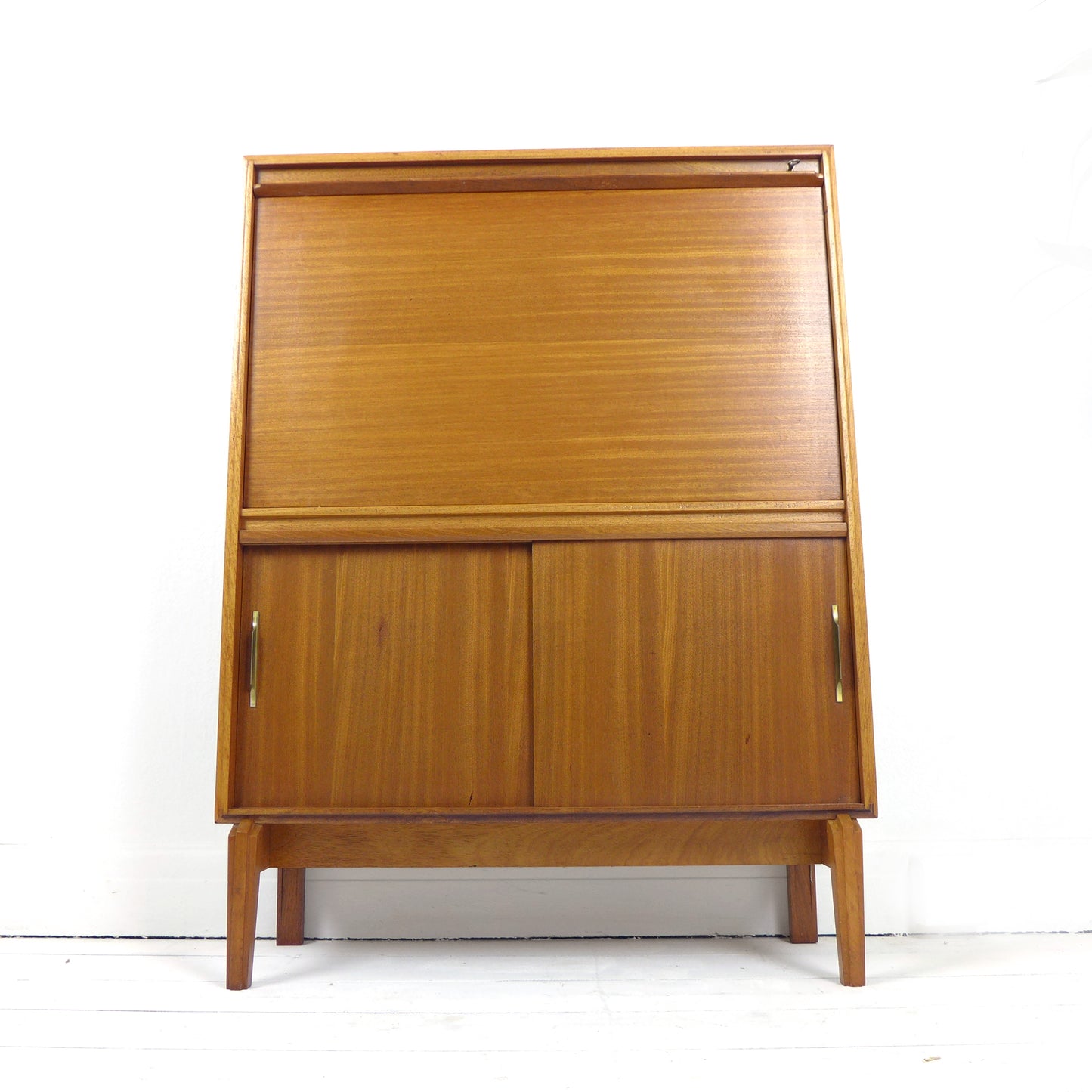 Mid Century Robert Heritage Desk/Bureau in Teak for Beaver & Tapley