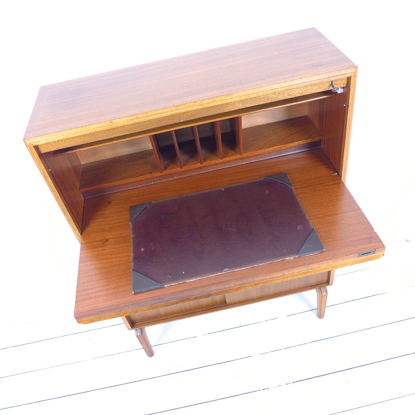 Mid Century Robert Heritage Desk/Bureau in Teak for Beaver & Tapley