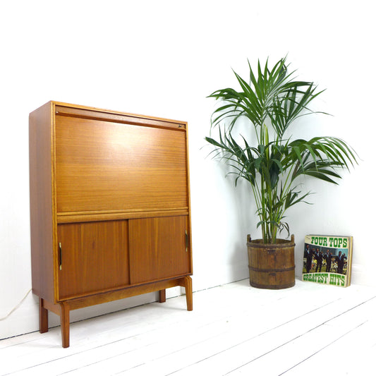 Mid Century Robert Heritage Desk/Bureau in Teak for Beaver & Tapley