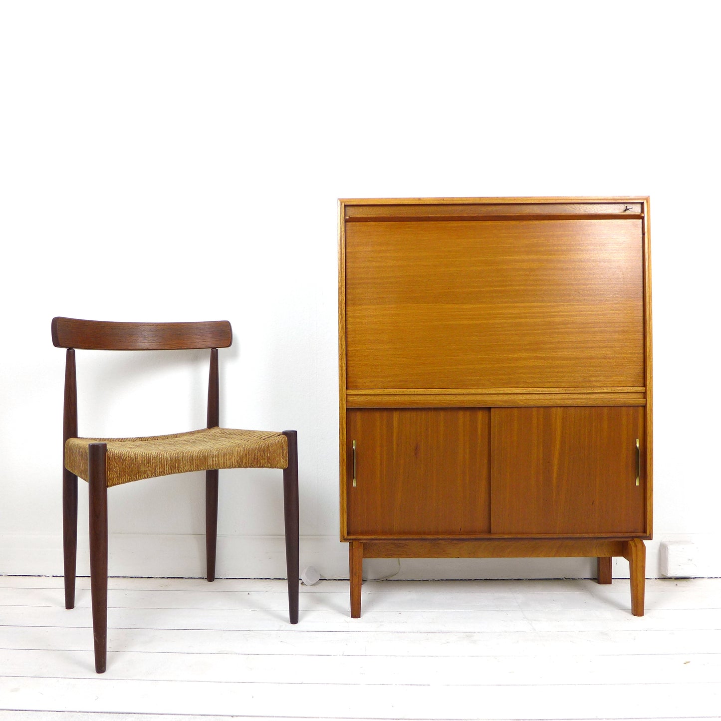 Mid Century Robert Heritage Desk/Bureau in Teak for Beaver & Tapley