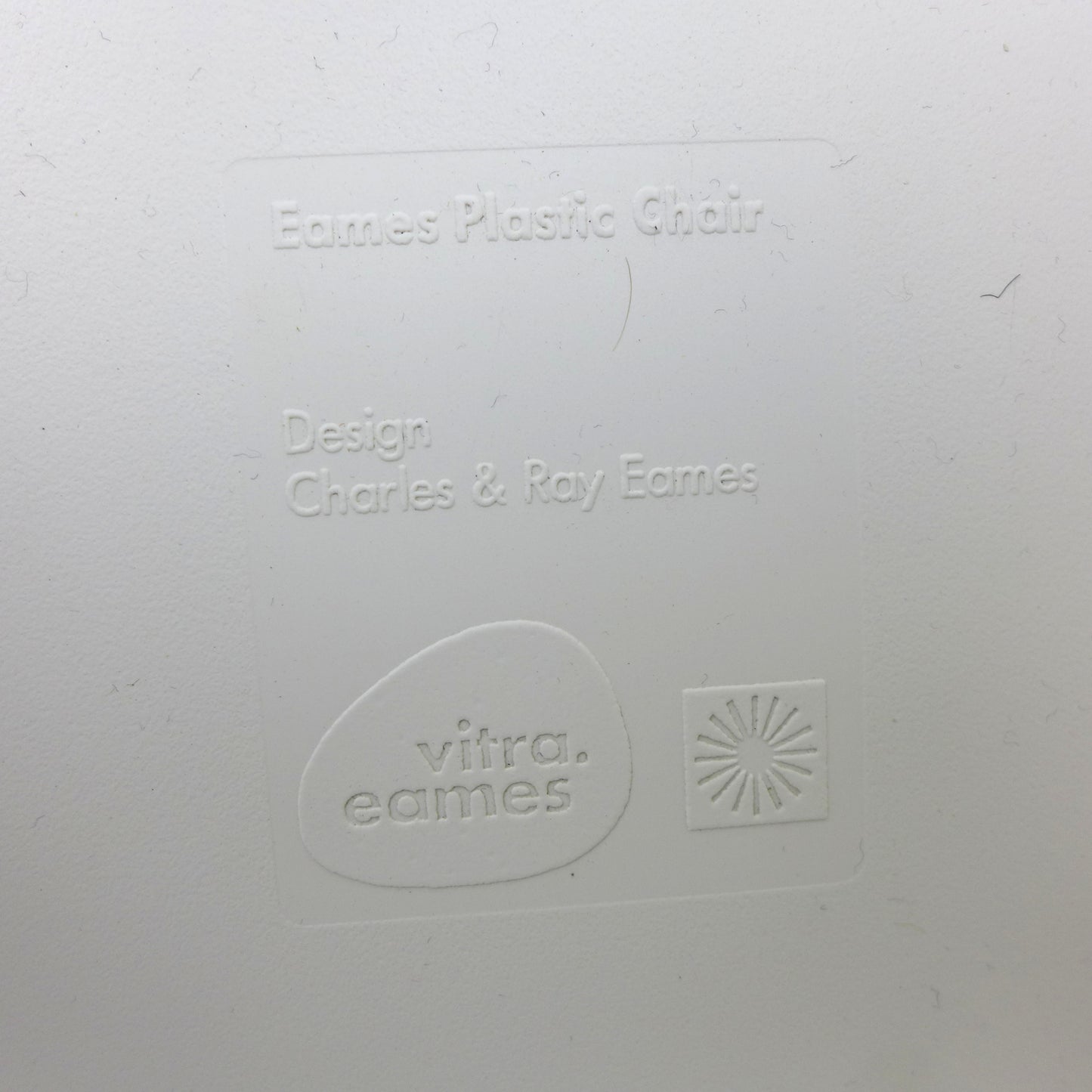 Pair of Eames Plastic Side Chair DSX White circa 2008
