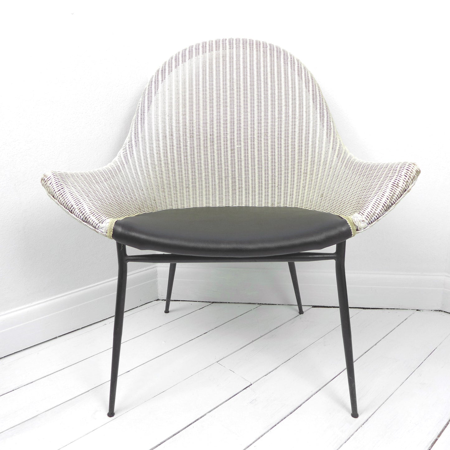 Mid Century Armchair by Lloyd Loom "Stingray" Space Age Atomic