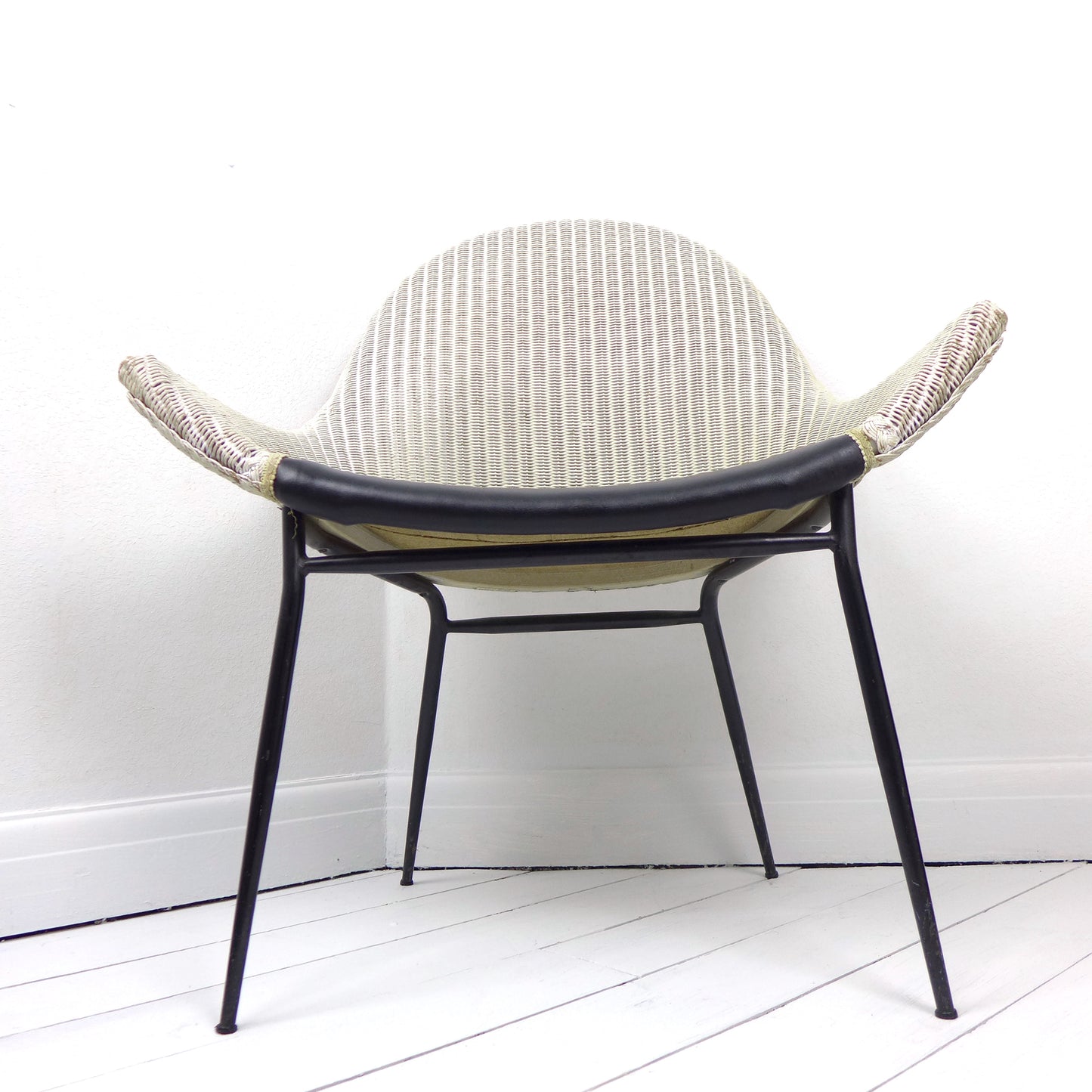 Mid Century Armchair by Lloyd Loom "Stingray" Space Age Atomic
