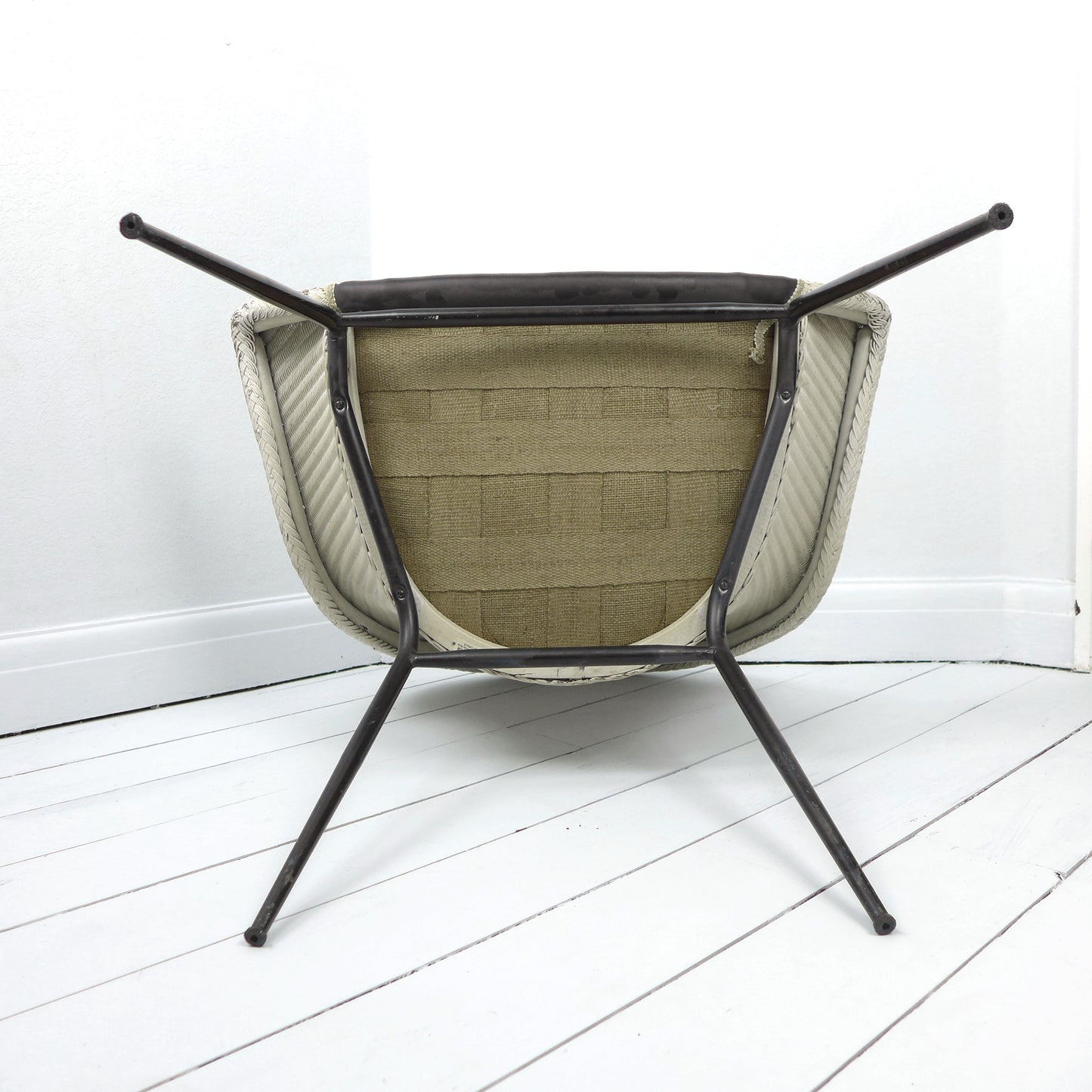 Mid Century Armchair by Lloyd Loom "Stingray" Space Age Atomic