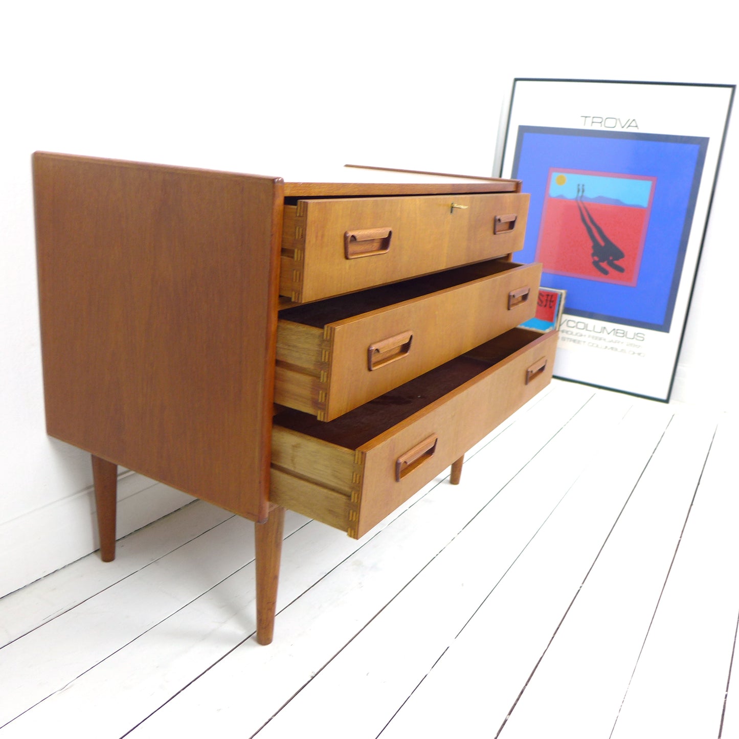 Danish Teak Chest of Drawers by Gunnar Nielsen Tibergaard - Mid Century