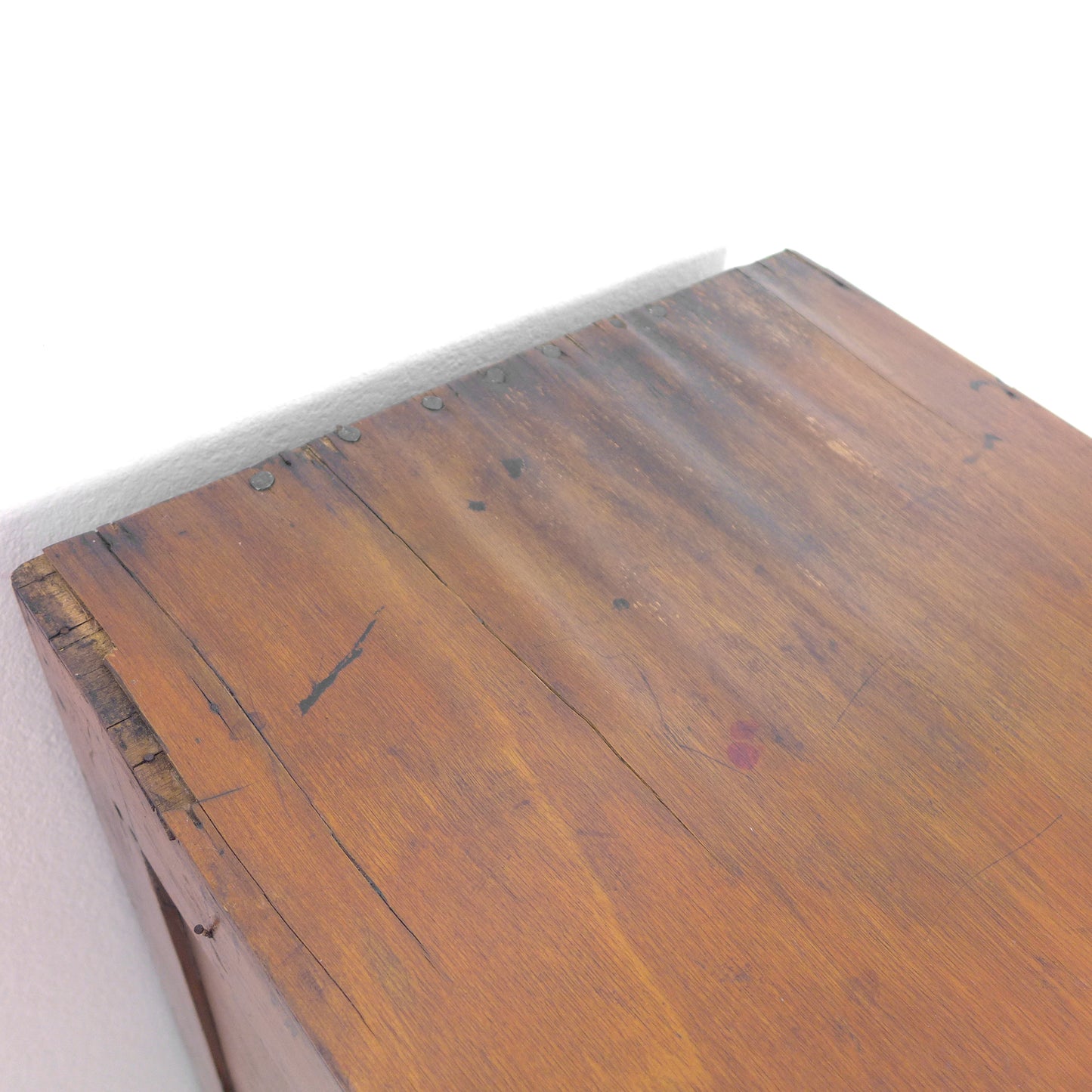 Vintage Industrial Wooden 3 Drawer Filing Cabinet / Chest of Drawers
