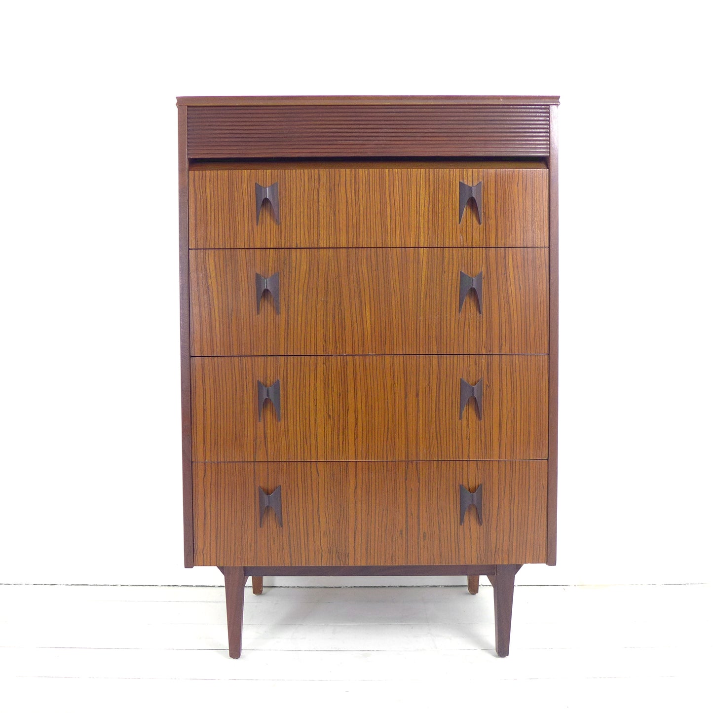 Mid Century Chest of Drawers Tallboy by Elliotts of Newbury
