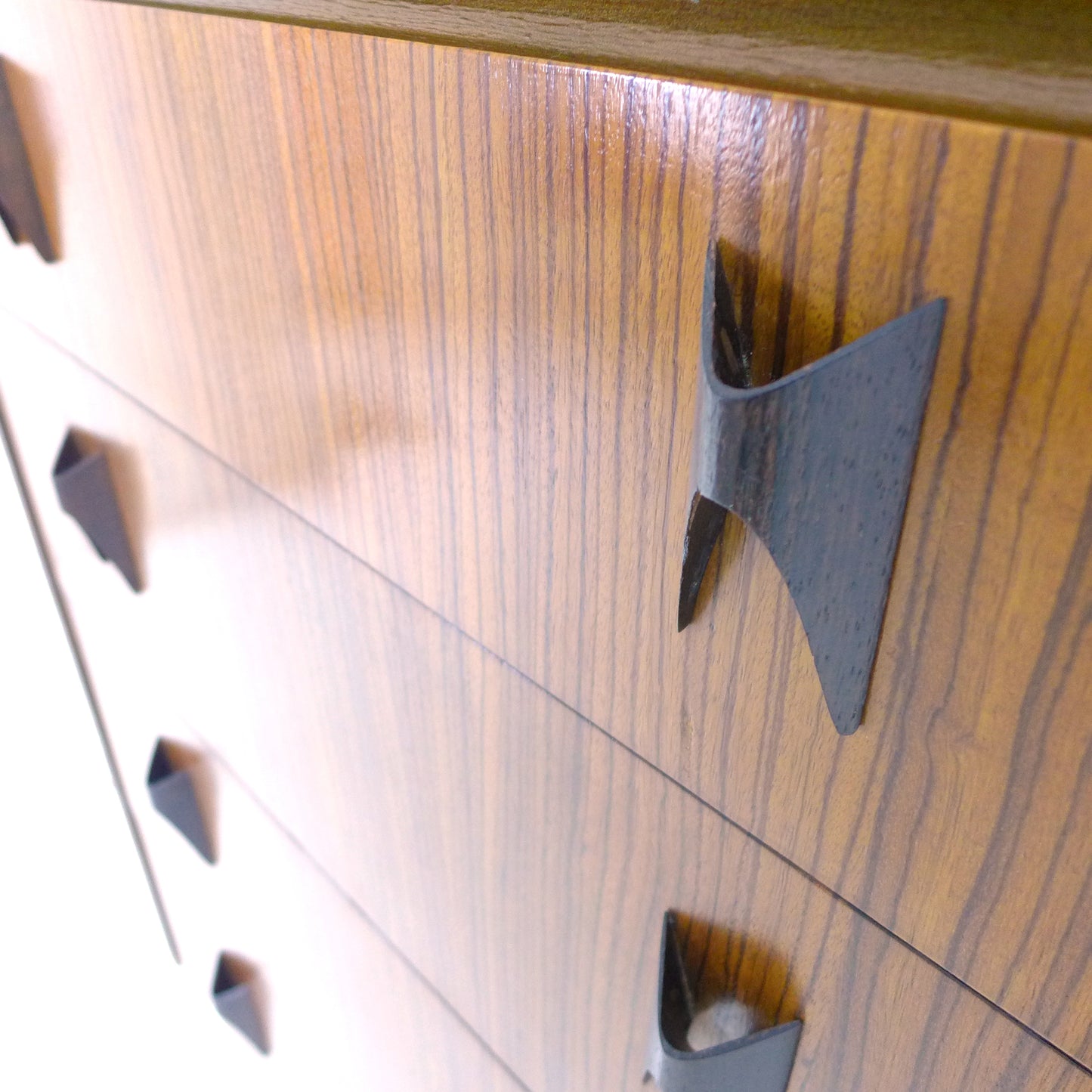 Mid Century Chest of Drawers Tallboy by Elliotts of Newbury