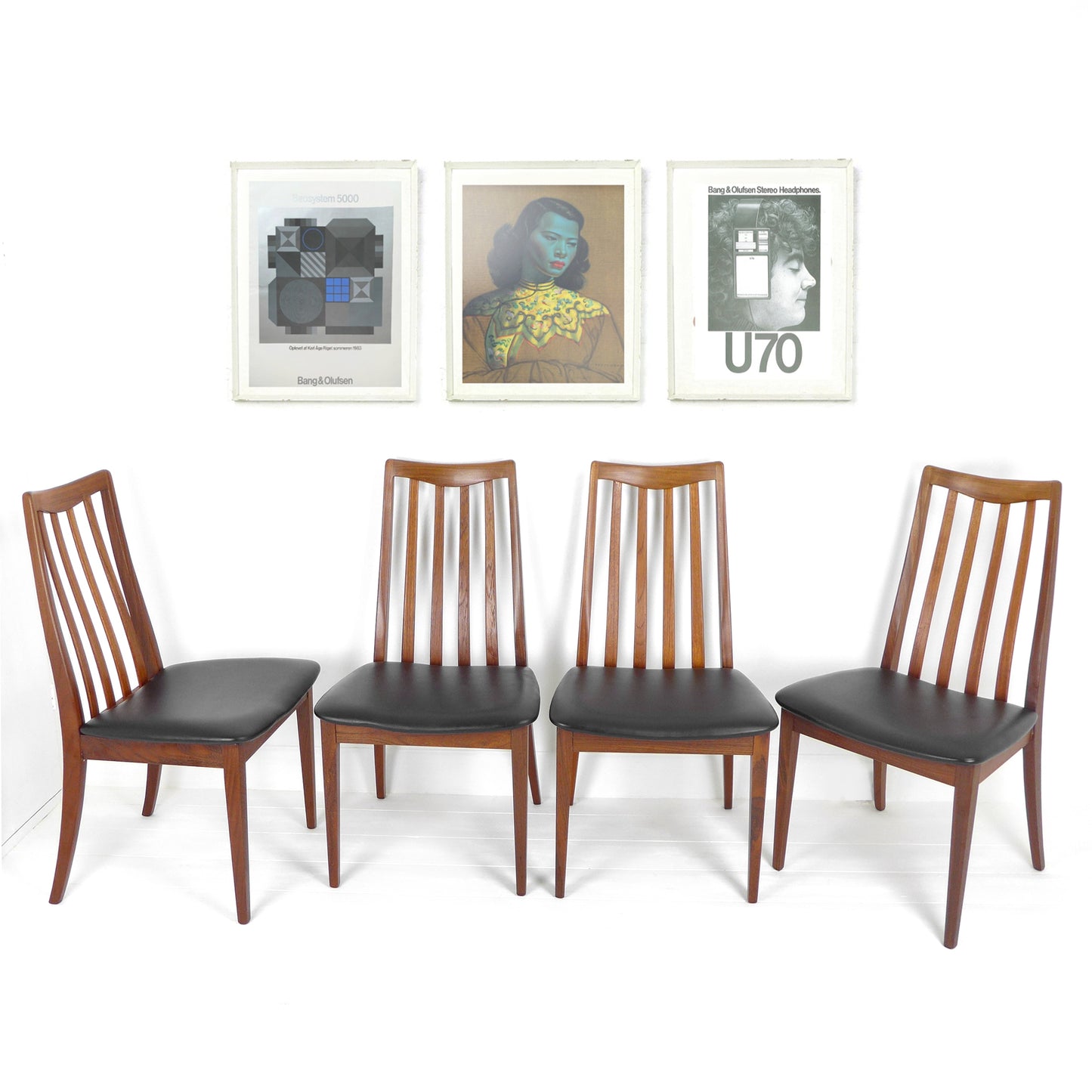 Refurbished G PLAN Fresco Dining Chairs - Mid Century Teak Set of 4