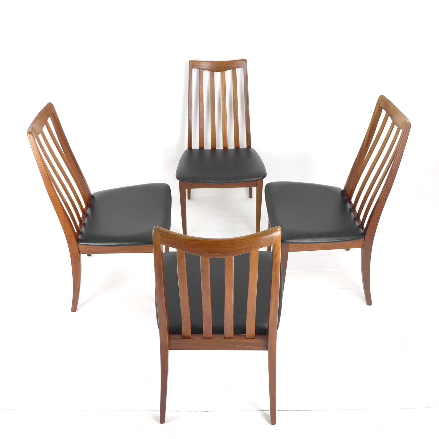 Refurbished G PLAN Fresco Dining Chairs - Mid Century Teak Set of 4
