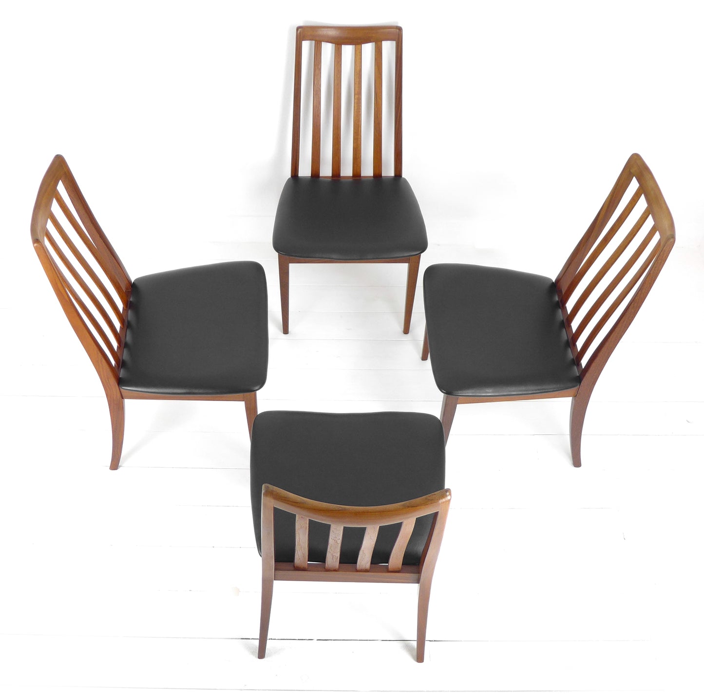Refurbished G PLAN Fresco Dining Chairs - Mid Century Teak Set of 4