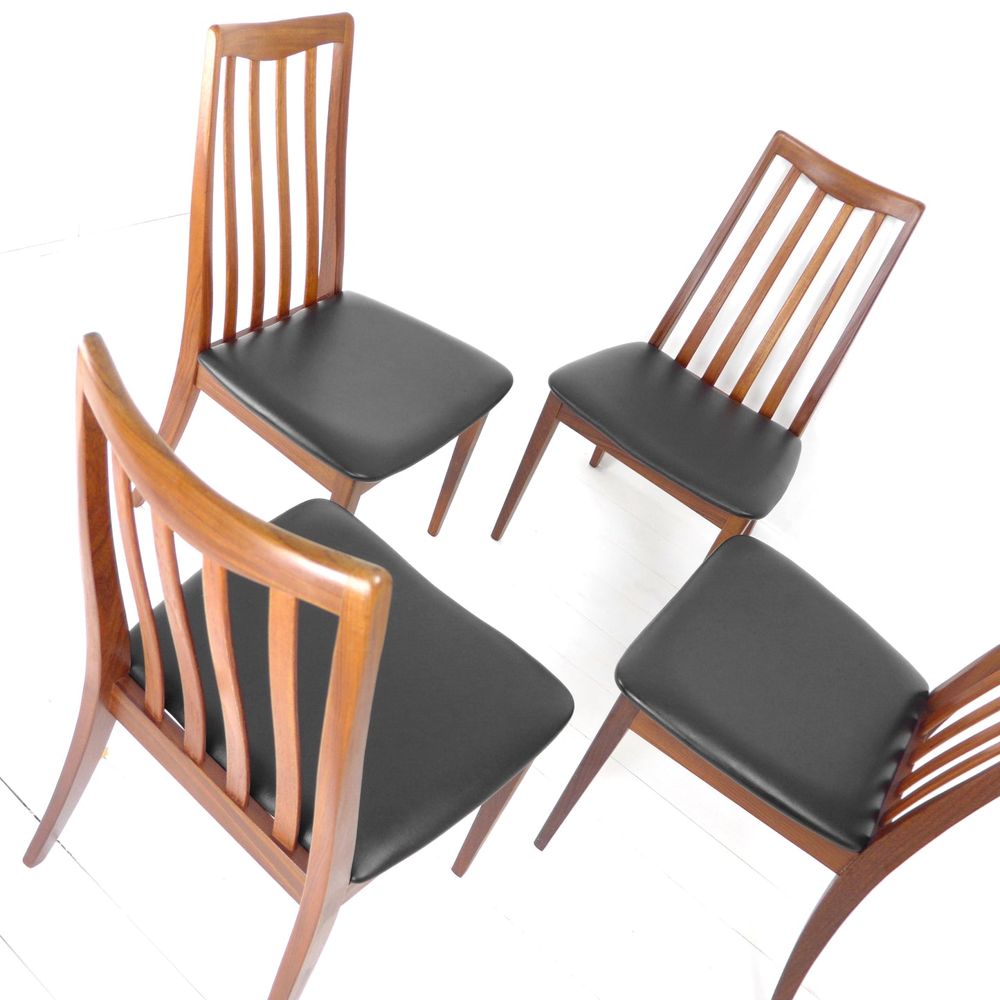 Refurbished G PLAN Fresco Dining Chairs - Mid Century Teak Set of 4
