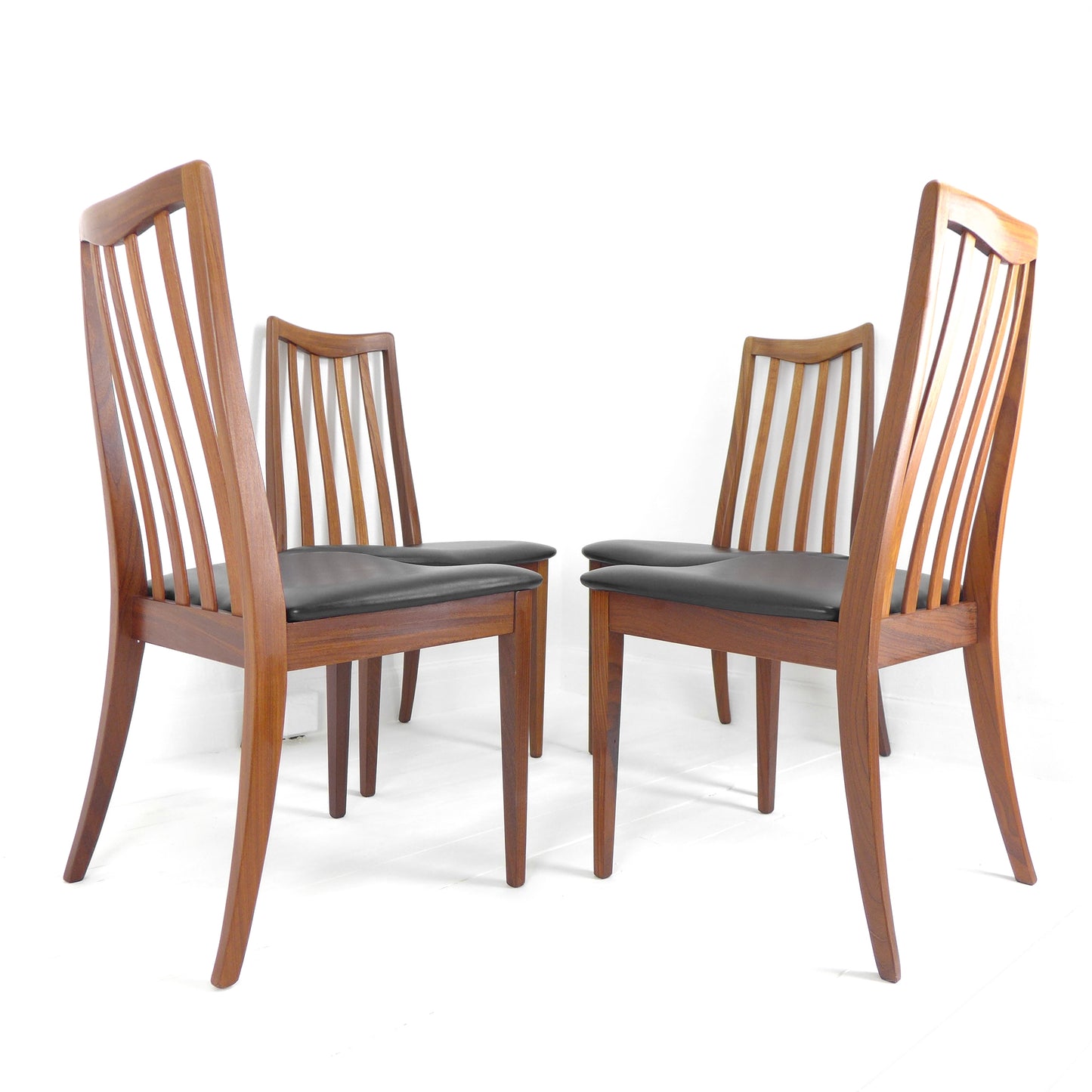 Refurbished G PLAN Fresco Dining Chairs - Mid Century Teak Set of 4