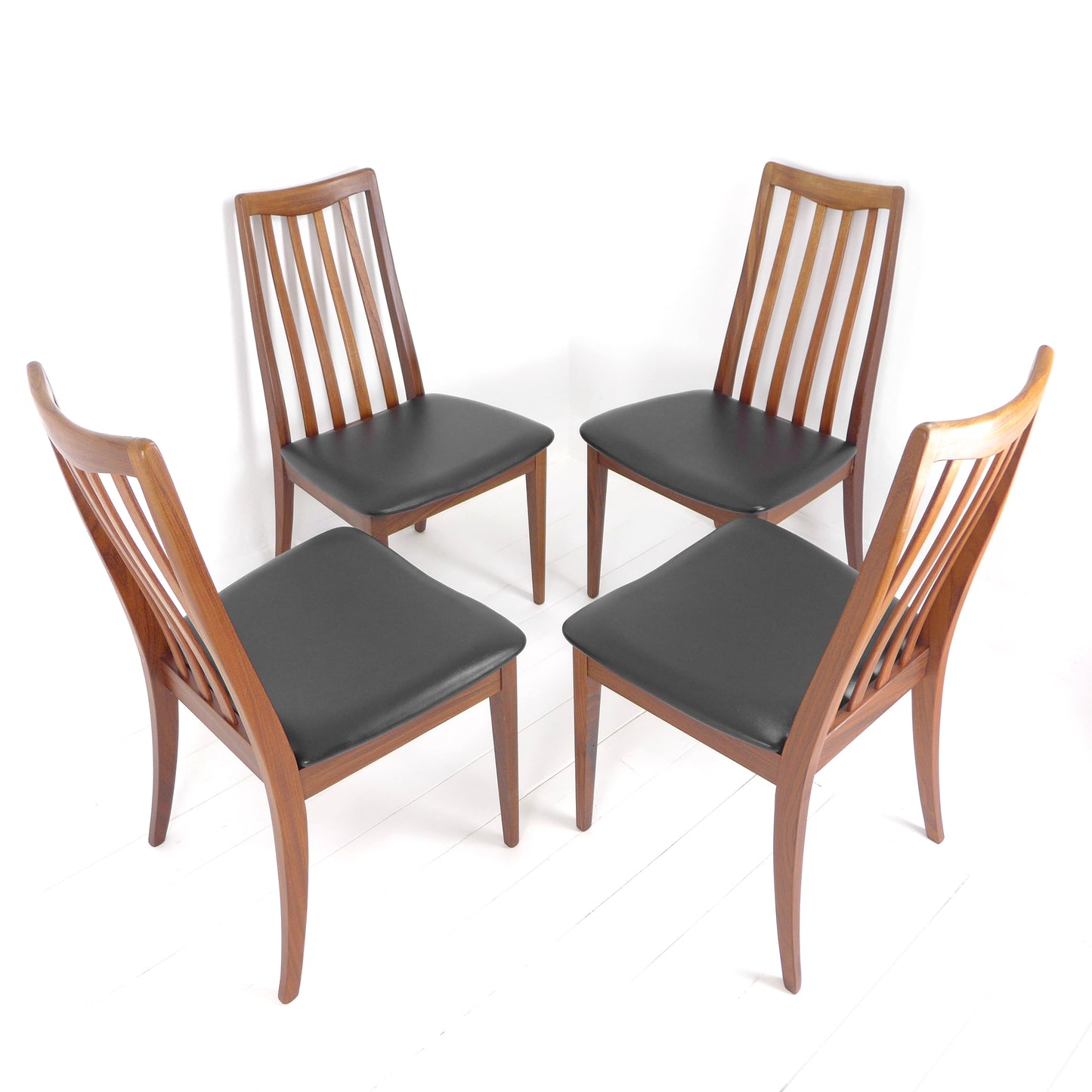 Refurbished G PLAN Fresco Dining Chairs - Mid Century Teak Set of 4