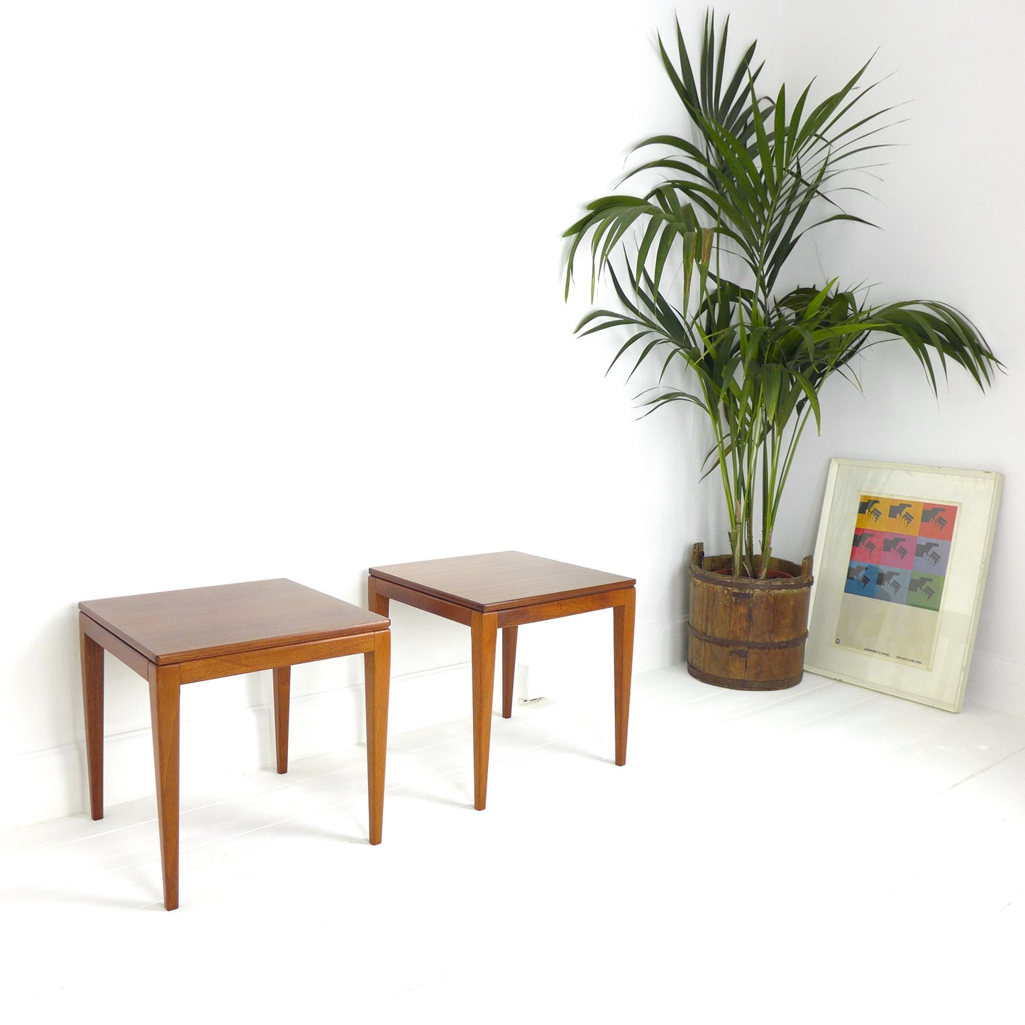 Pair of Mid Century Teak Side Tables by Richard Hornby