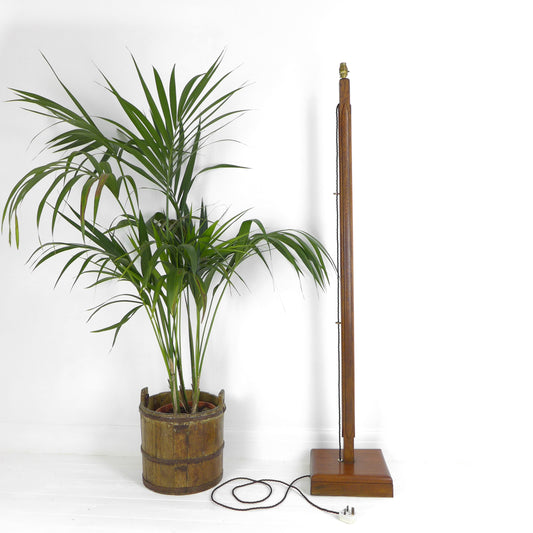 Refurbished Art Deco Floor Lamp / Standard Lamp Base Wood
