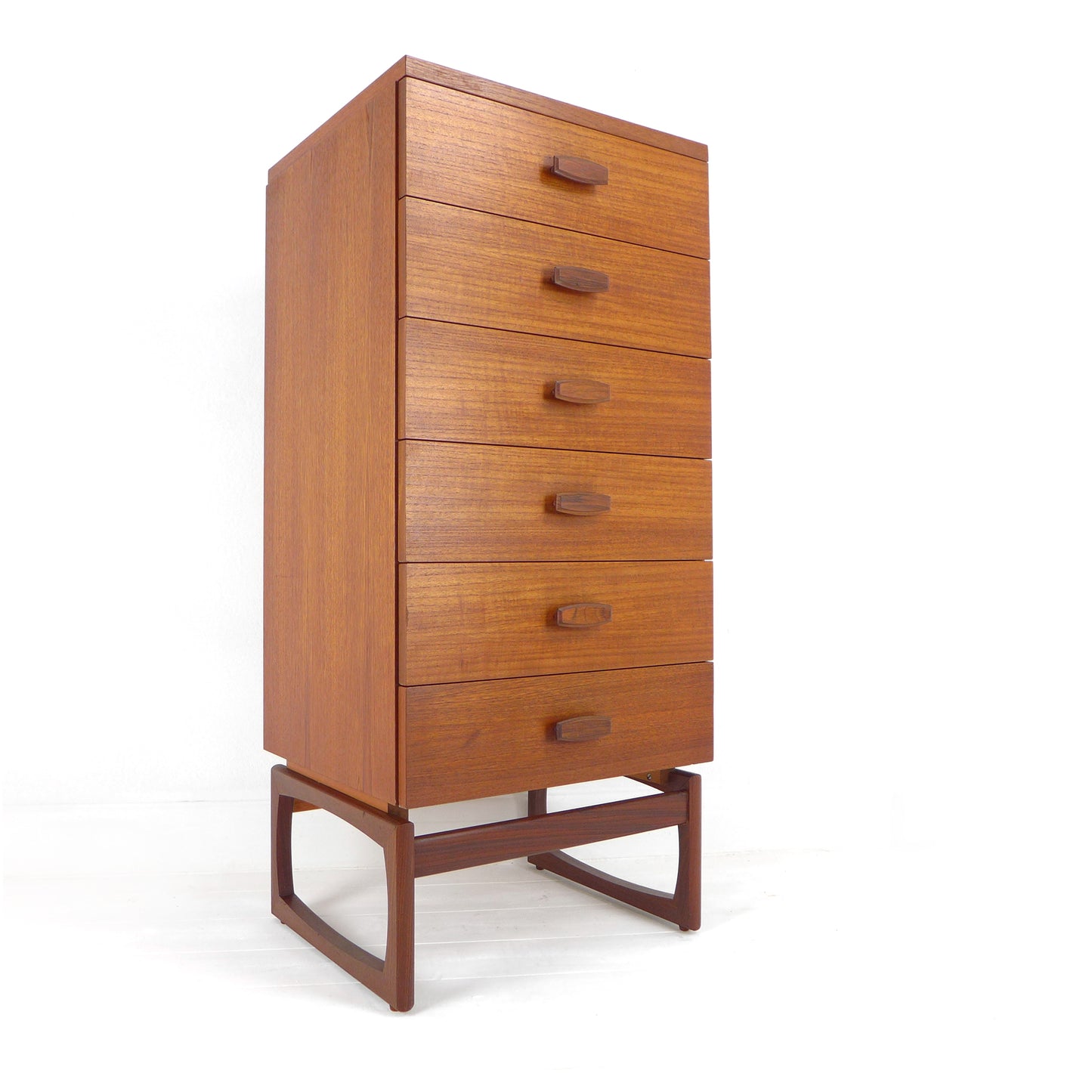 Vintage G PLAN Quadrille Chest of Drawers Tallboy - Teak Mid Century