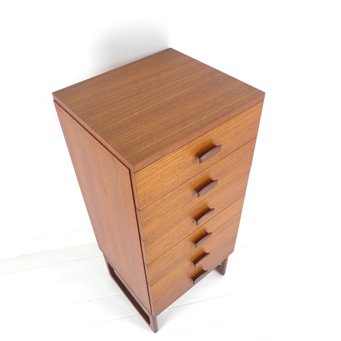 Vintage G PLAN Quadrille Chest of Drawers Tallboy - Teak Mid Century