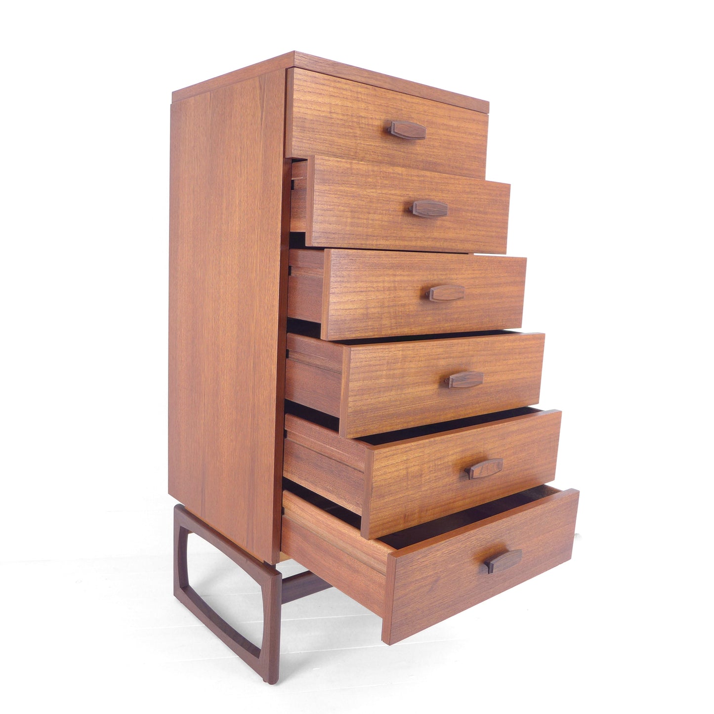 Vintage G PLAN Quadrille Chest of Drawers Tallboy - Teak Mid Century
