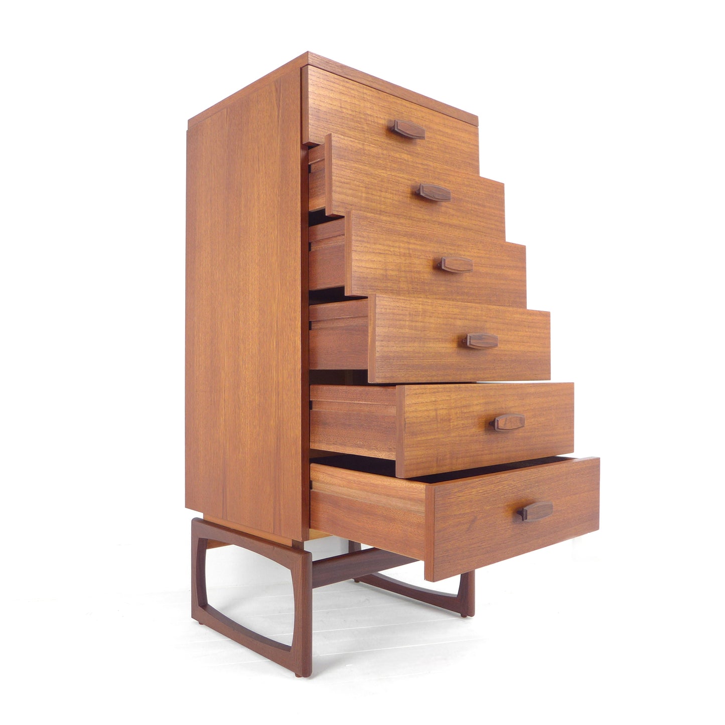 Vintage G PLAN Quadrille Chest of Drawers Tallboy - Teak Mid Century
