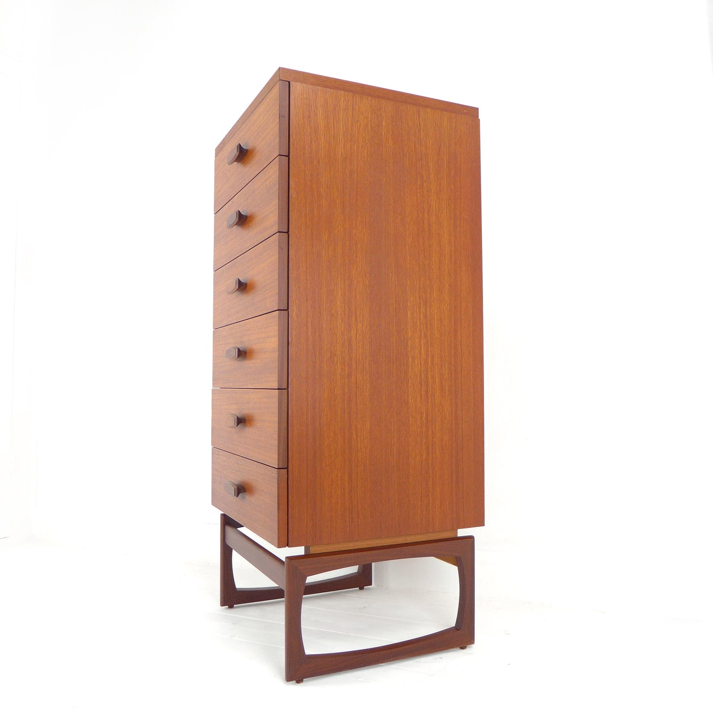 Vintage G PLAN Quadrille Chest of Drawers Tallboy - Teak Mid Century