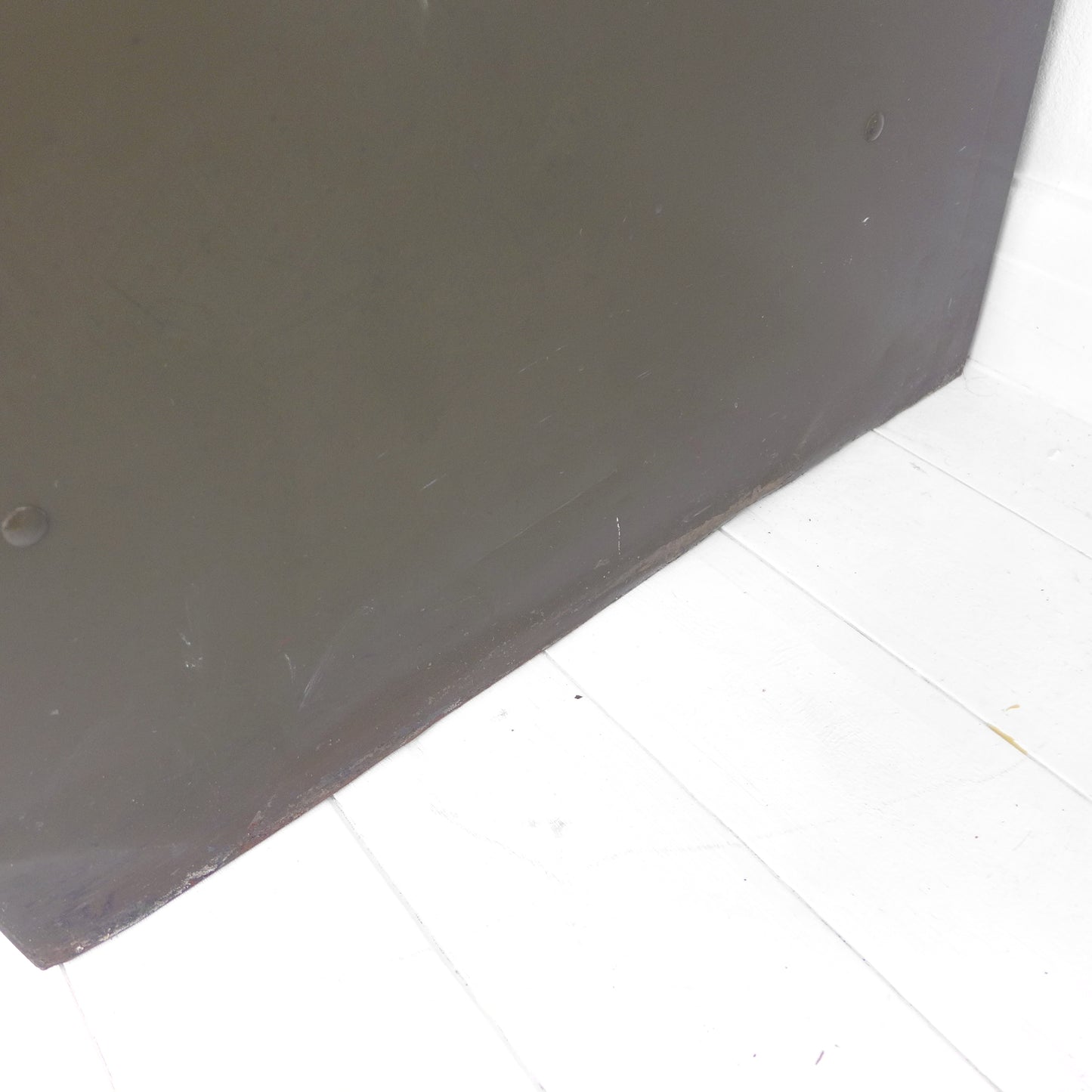 Vintage Metal Filing Cabinet by Artmetal - Brass Fittings - Industrial 9 Narrow Drawers in Green