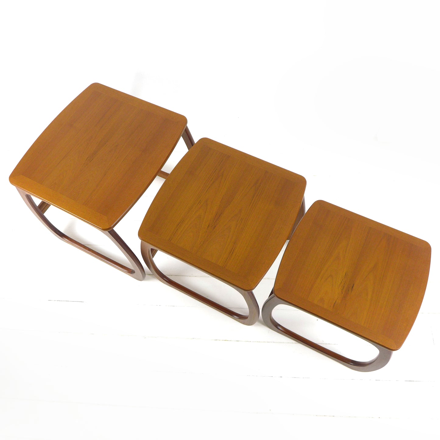 Vintage NATHAN Teak Nest of Tables - Mid Century Modern