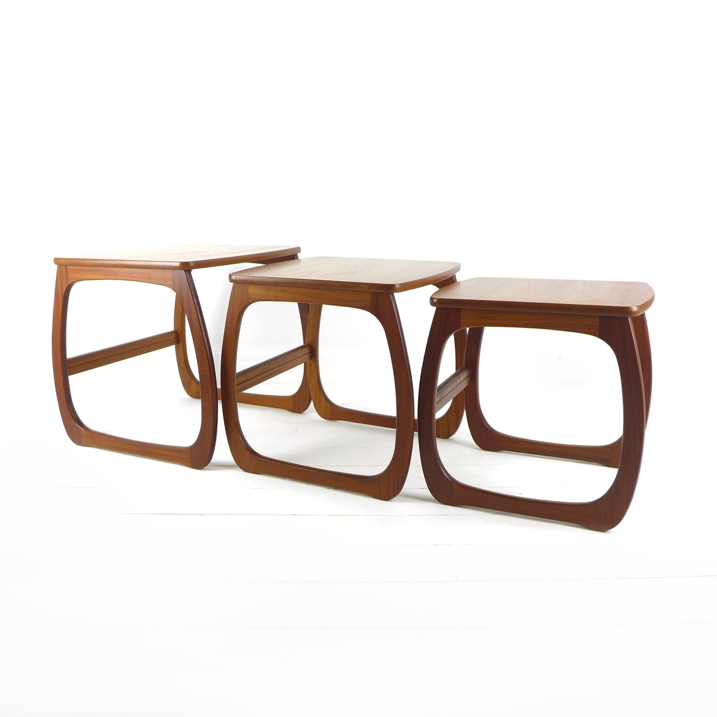 Vintage NATHAN Teak Nest of Tables - Mid Century Modern