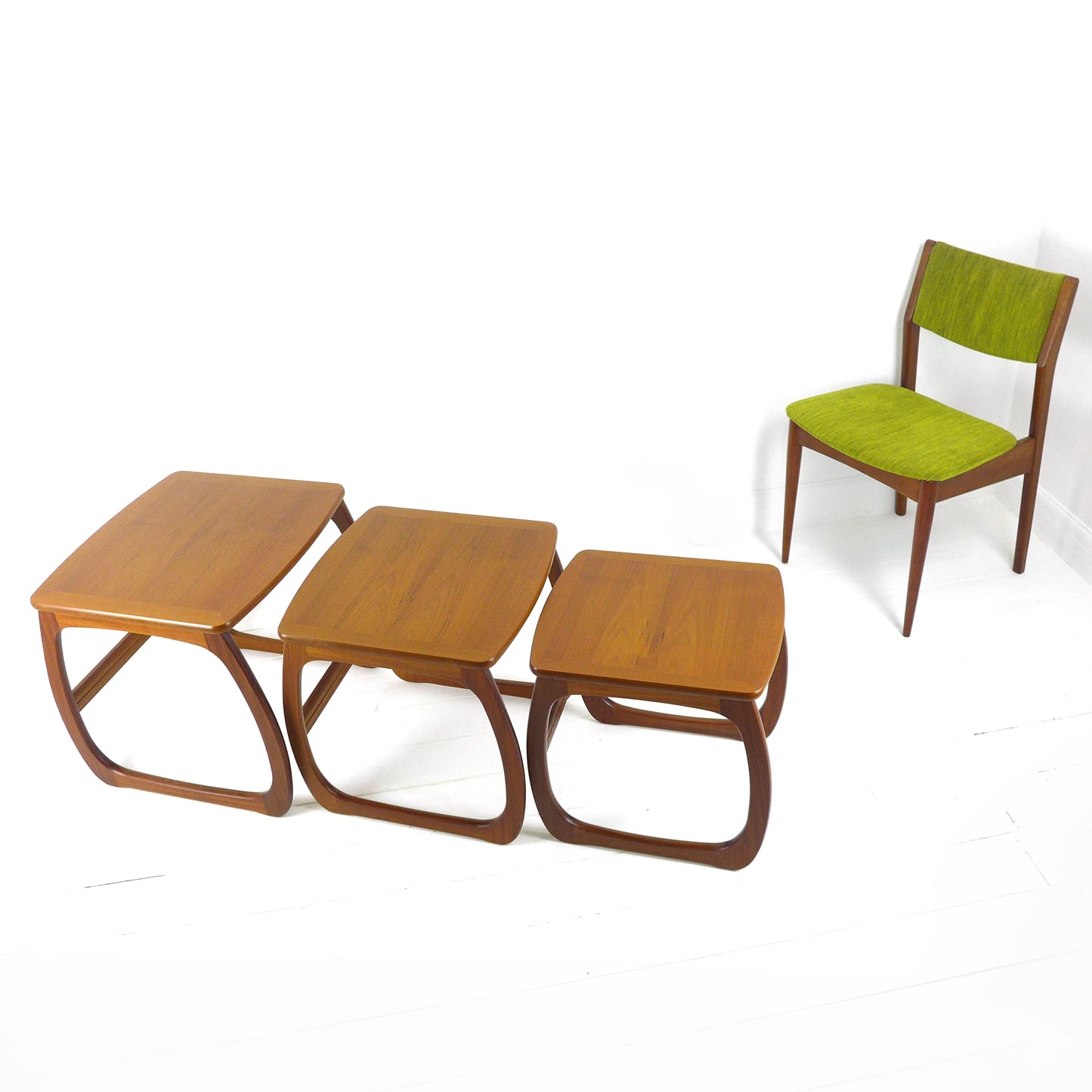 Vintage NATHAN Teak Nest of Tables - Mid Century Modern