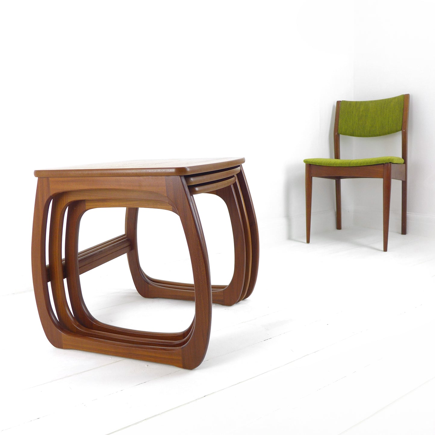 Vintage NATHAN Teak Nest of Tables - Mid Century Modern