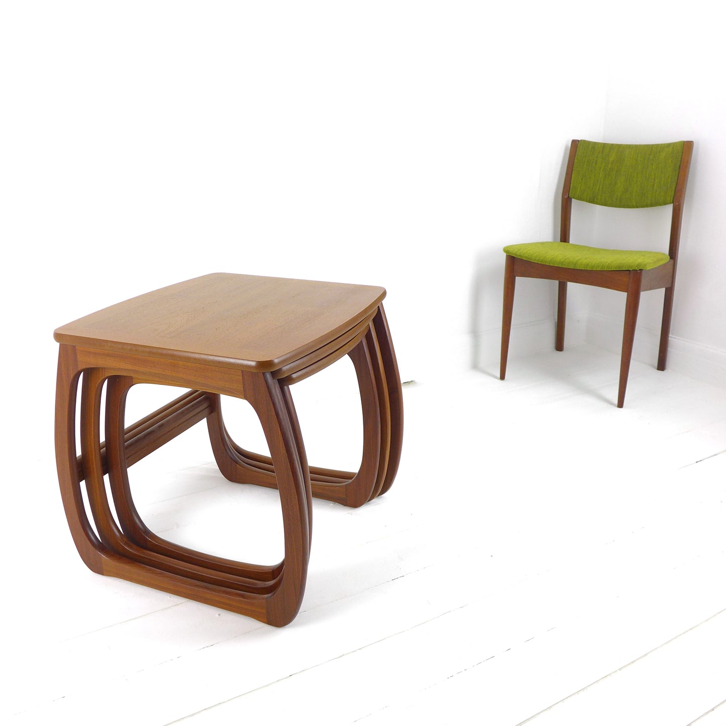 Vintage NATHAN Teak Nest of Tables - Mid Century Modern