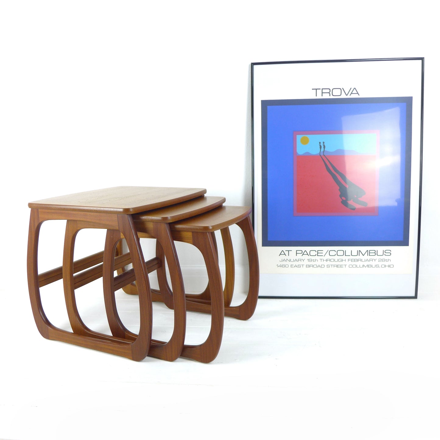 Vintage NATHAN Teak Nest of Tables - Mid Century Modern