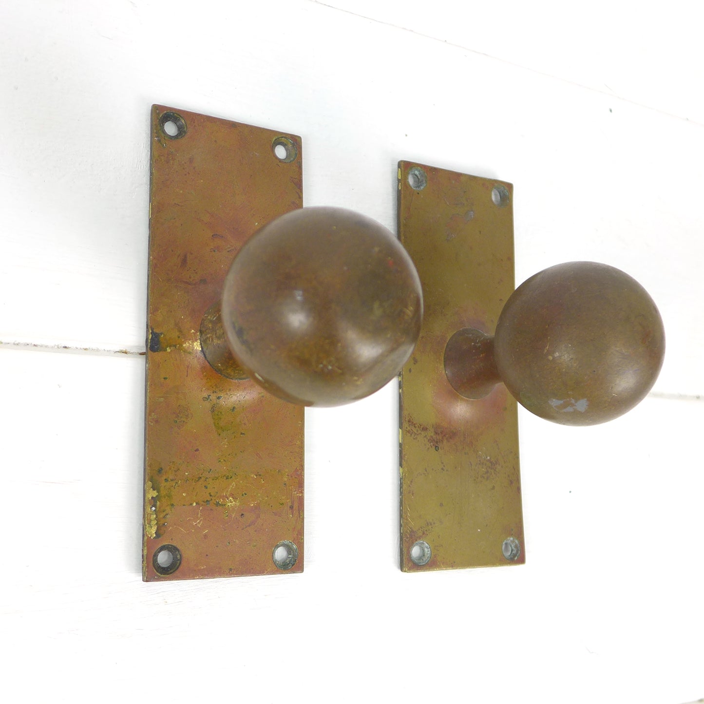 Set of Vintage Brass Door Handles / Knobs by James Gibbons Ltd of Wolverhampton