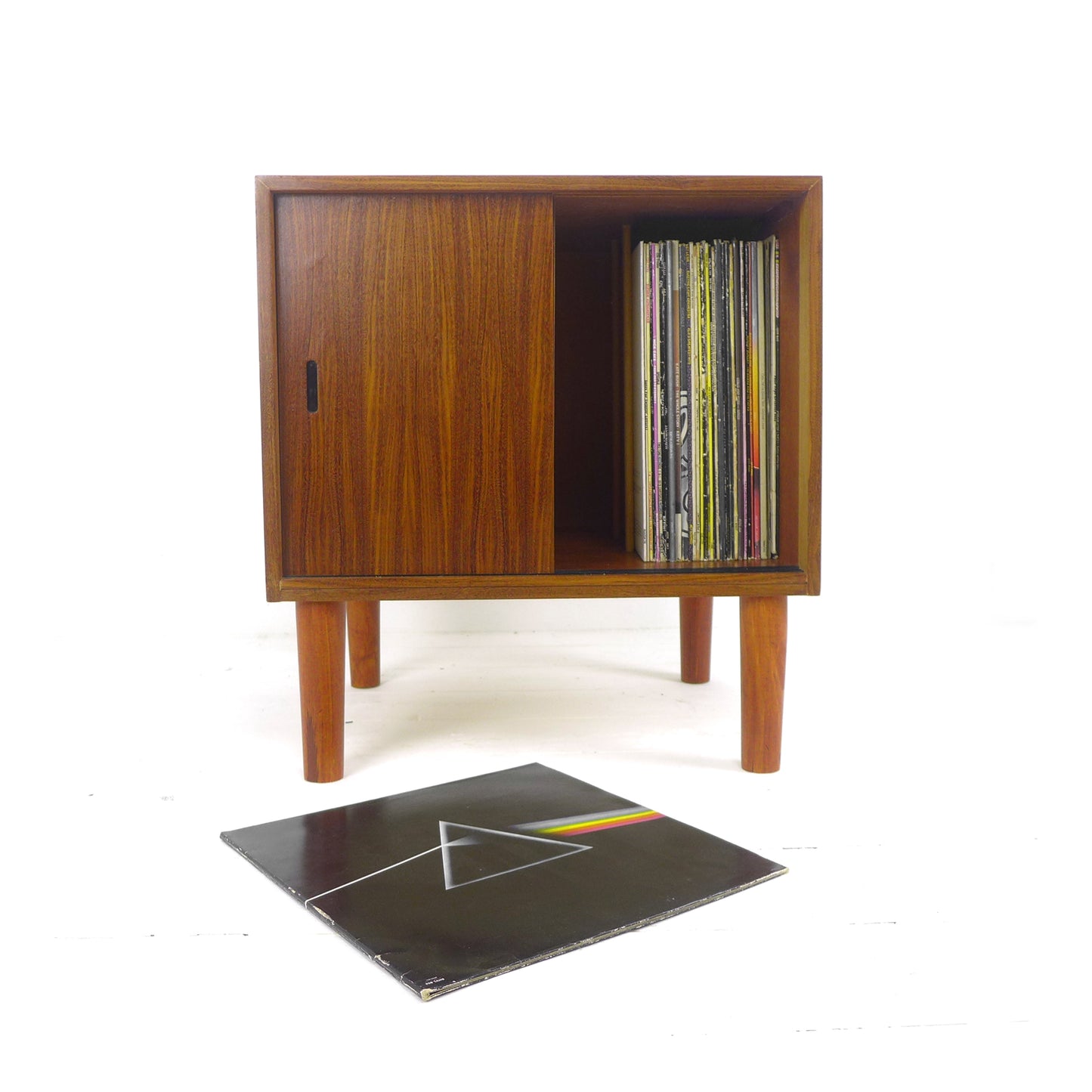 Mid Century Record Cabinet / Media/Record Player/HiFi Stand Filing/Drinks