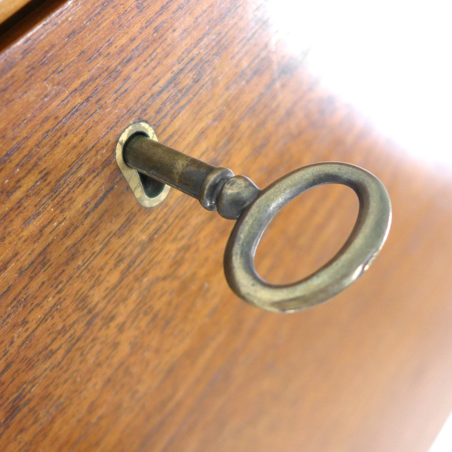 Mid Century NATHAN Teak Desk / Writing Bureau - Home Office Station with Storage