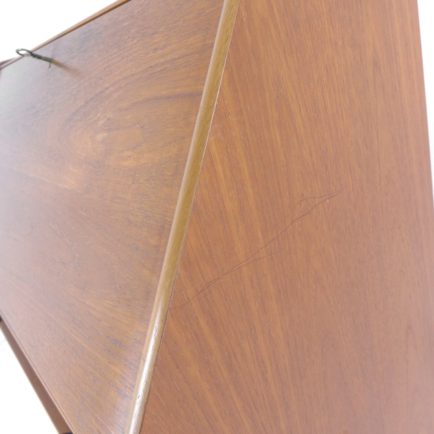 Mid Century NATHAN Teak Desk / Writing Bureau - Home Office Station with Storage