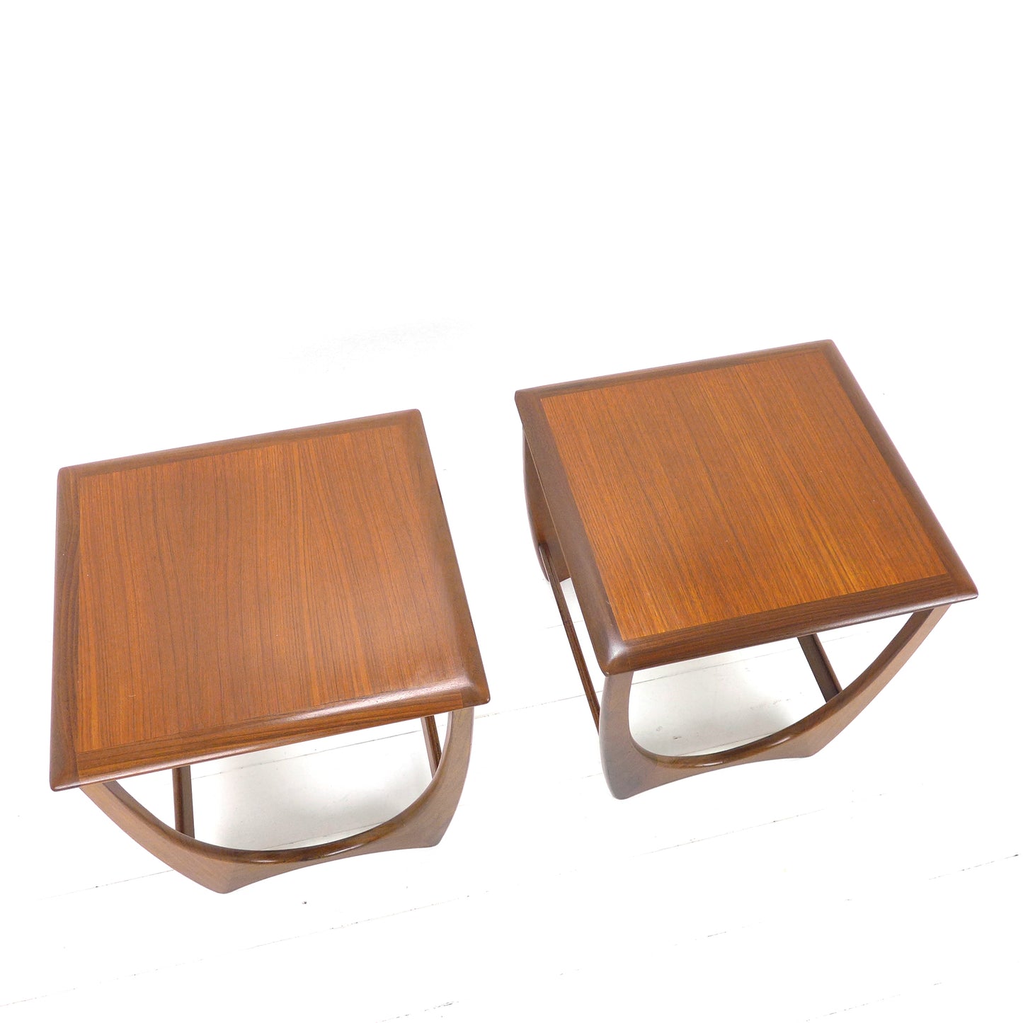 Pair of G Plan ASTRO Mid Century Teak Side Tables - Coffee/End/Lamp/Bedside