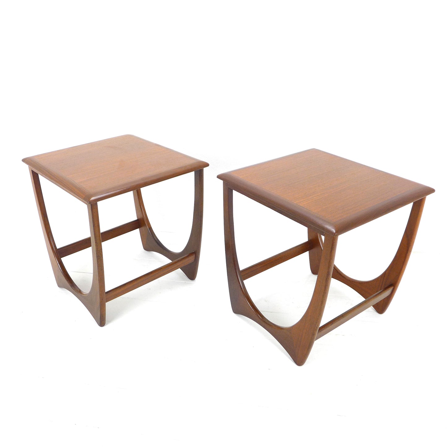 Pair of G Plan ASTRO Mid Century Teak Side Tables - Coffee/End/Lamp/Bedside